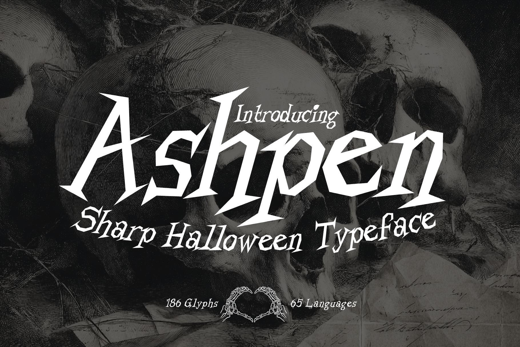 Ashpen - Sharp Halloween Serif