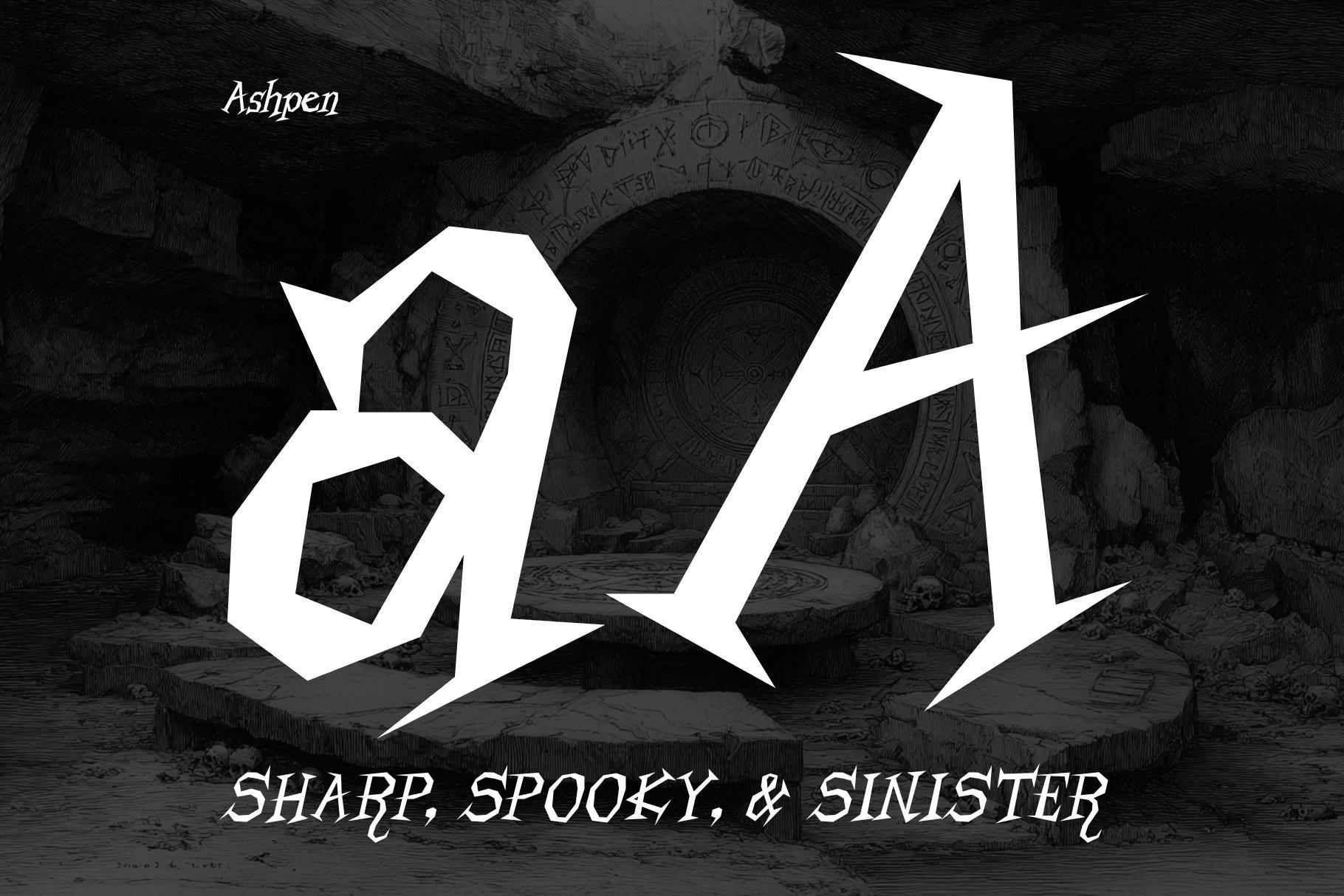 Ashpen - Sharp Halloween Serif