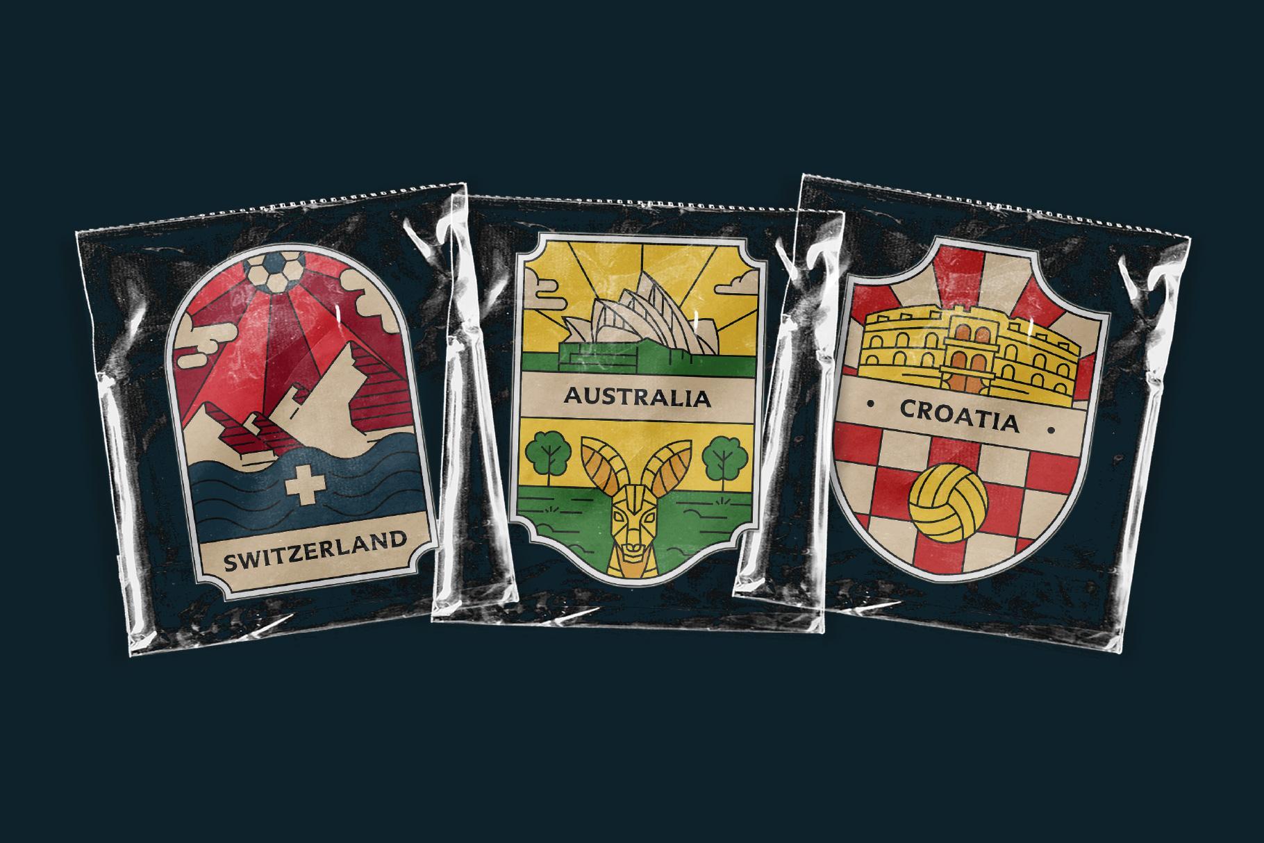 World Cup Team Badges Collection