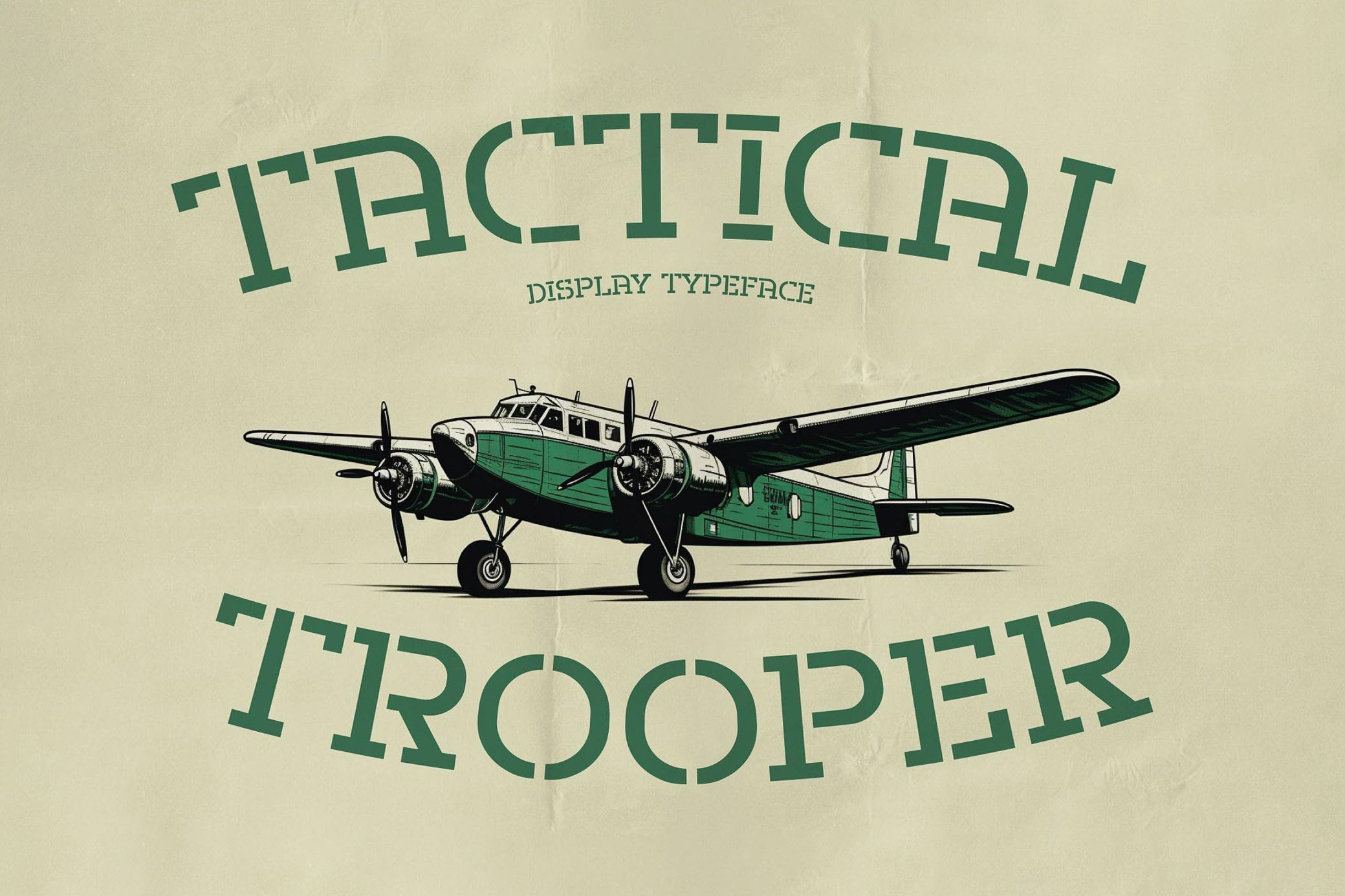 Tactical Trooper - Stencil Font Cover