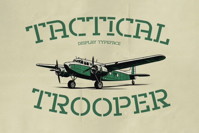 Tactical Trooper - Stencil Font