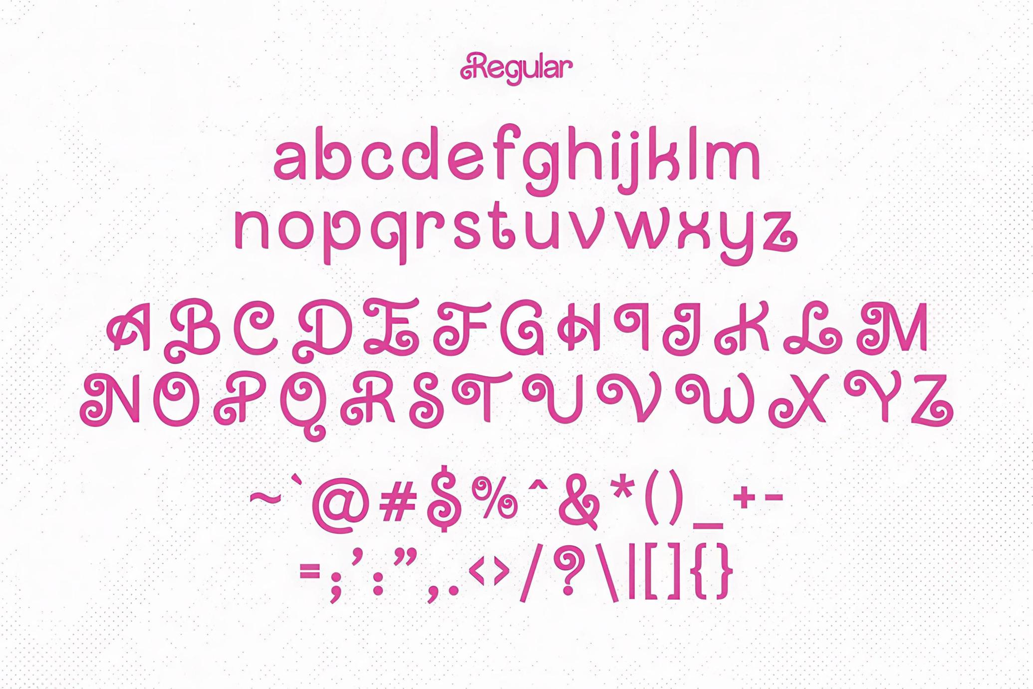 Barbella Typeface - Regular & Shadow