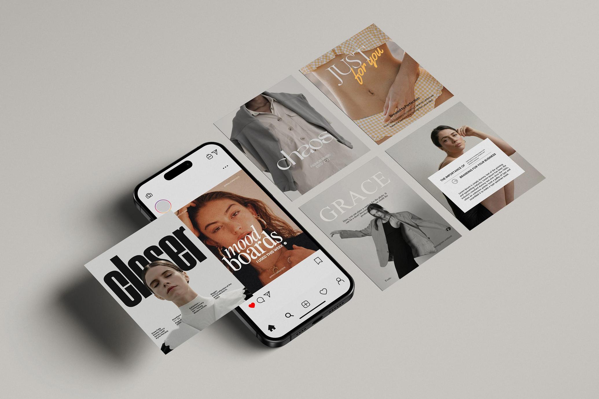 Card Layout & iPhone Mockup