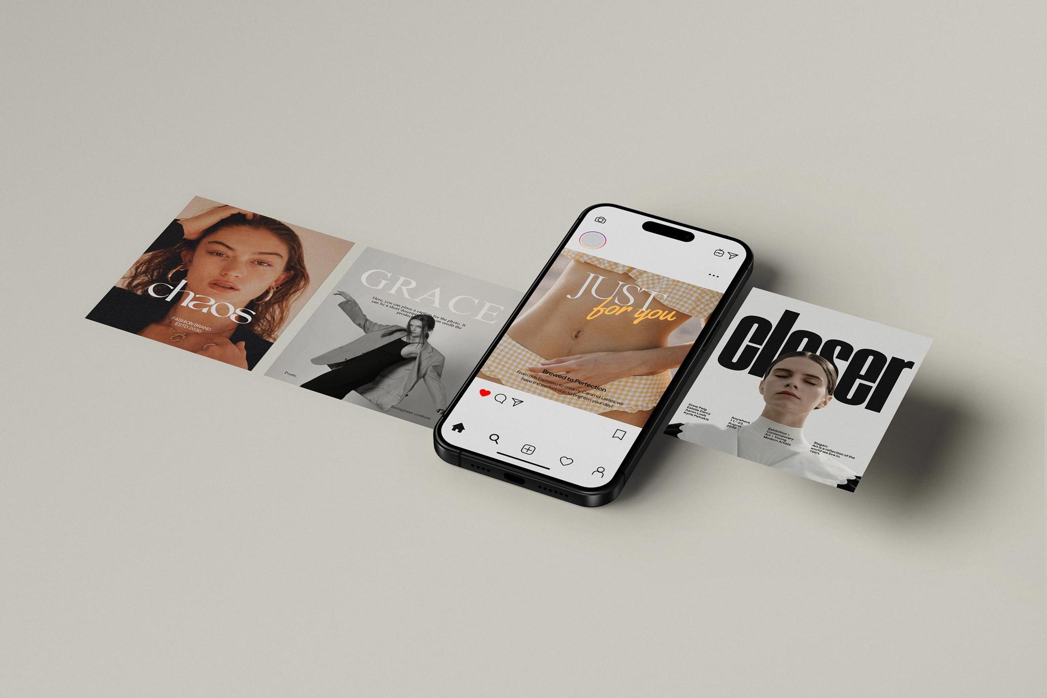 Instagram Social Media Posts Mockup
