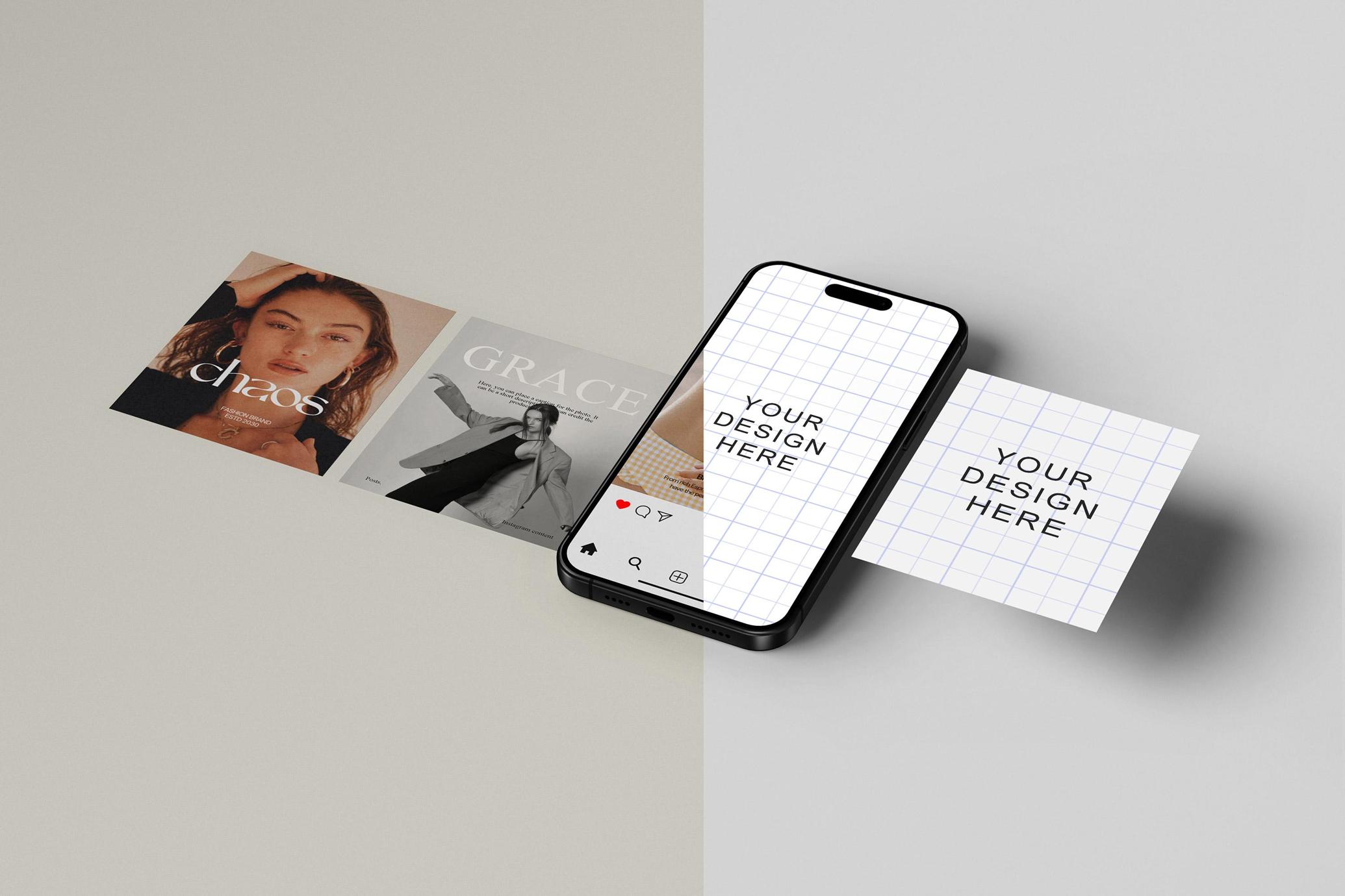 Instagram Social Media Posts Mockup