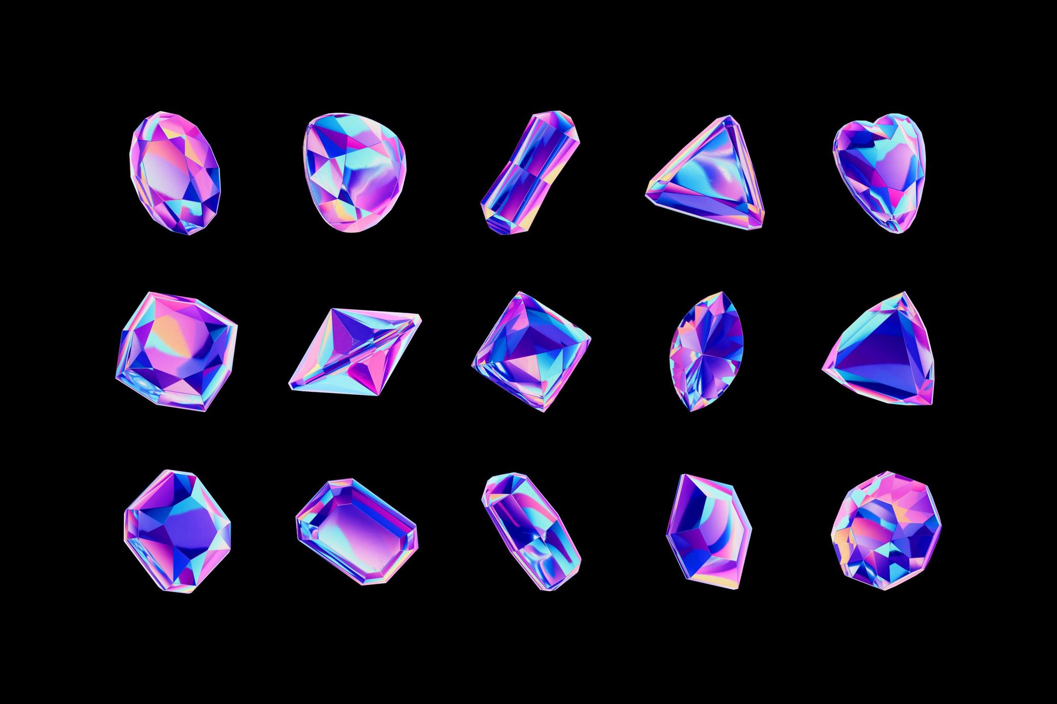 Crystals Collection | 3D Objects