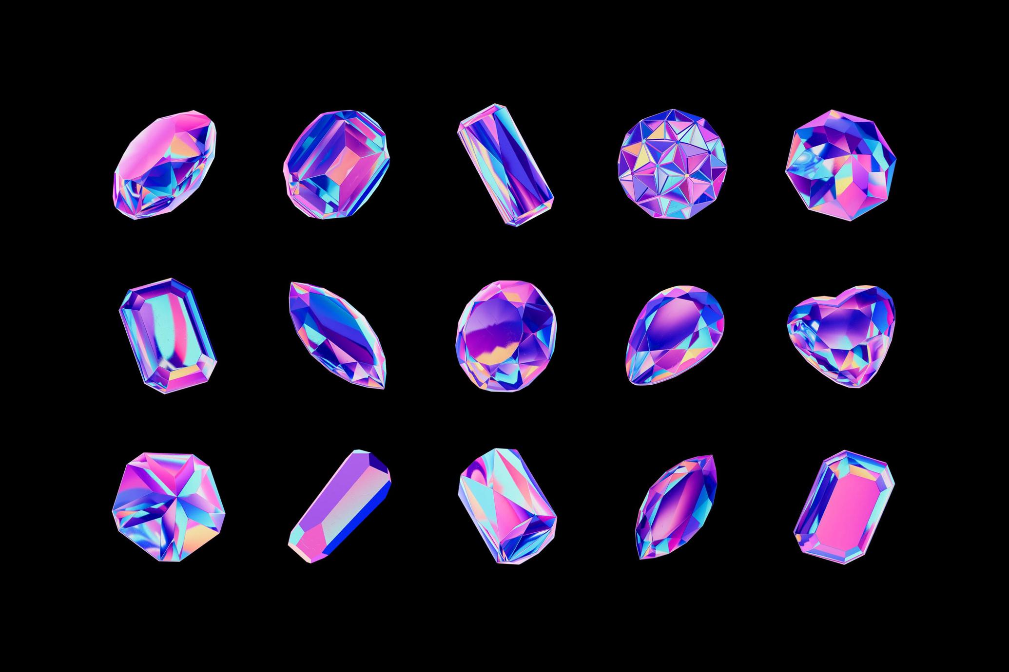 Crystals Collection | 3D Objects