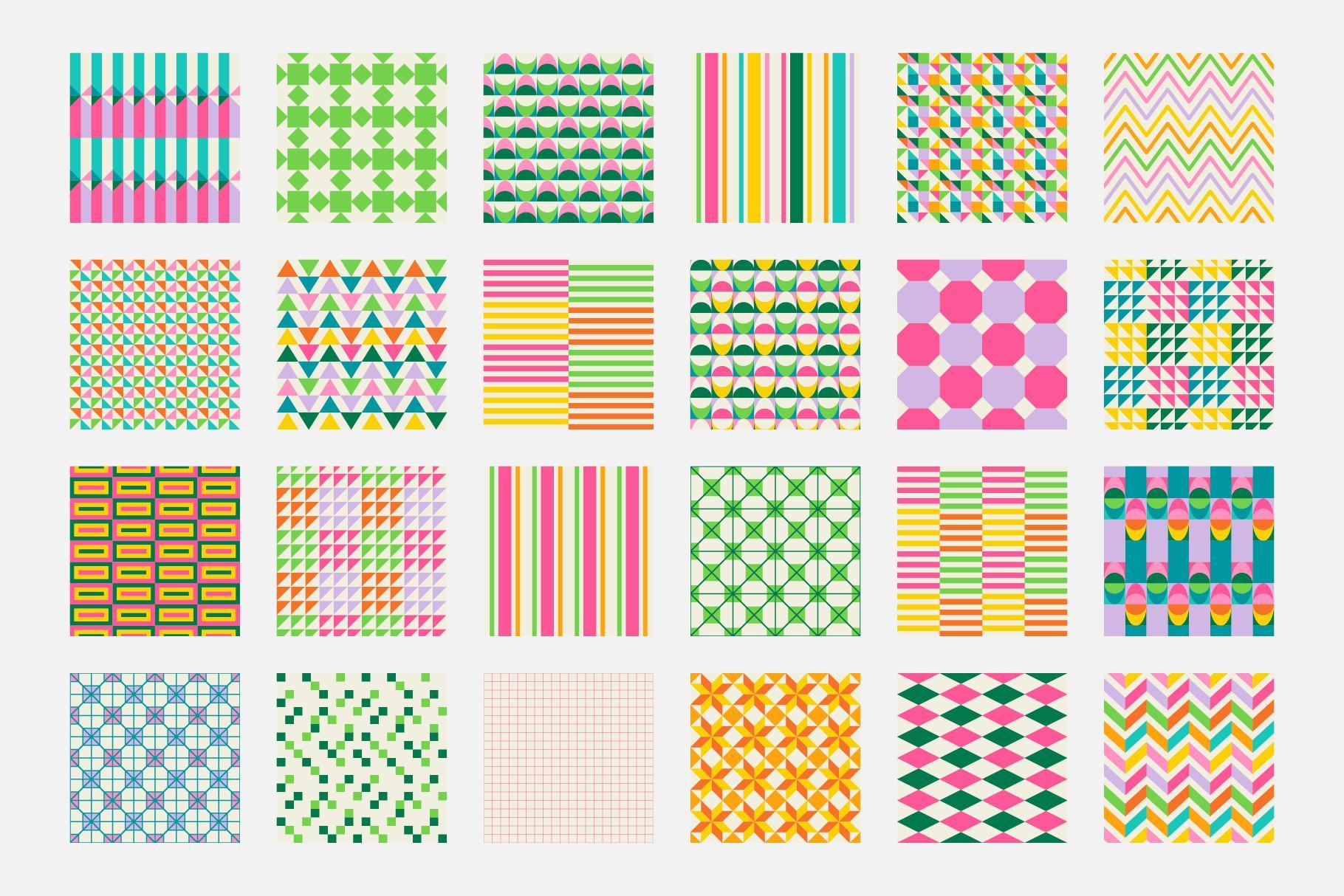 Simple Geometric Seamless Patterns