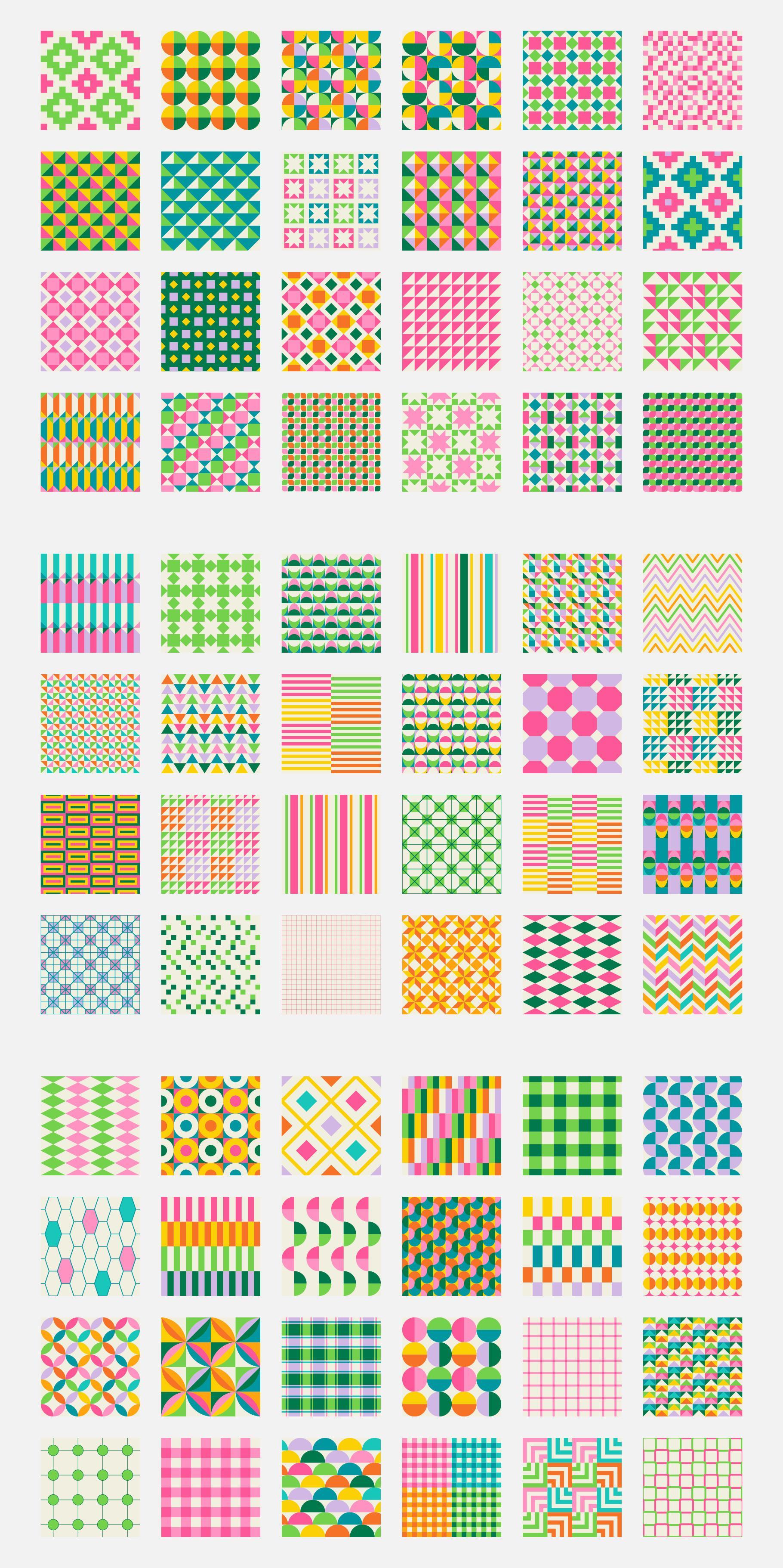 Simple Geometric Seamless Patterns