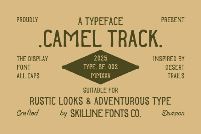 Camel Track - Rustic Vintage Font