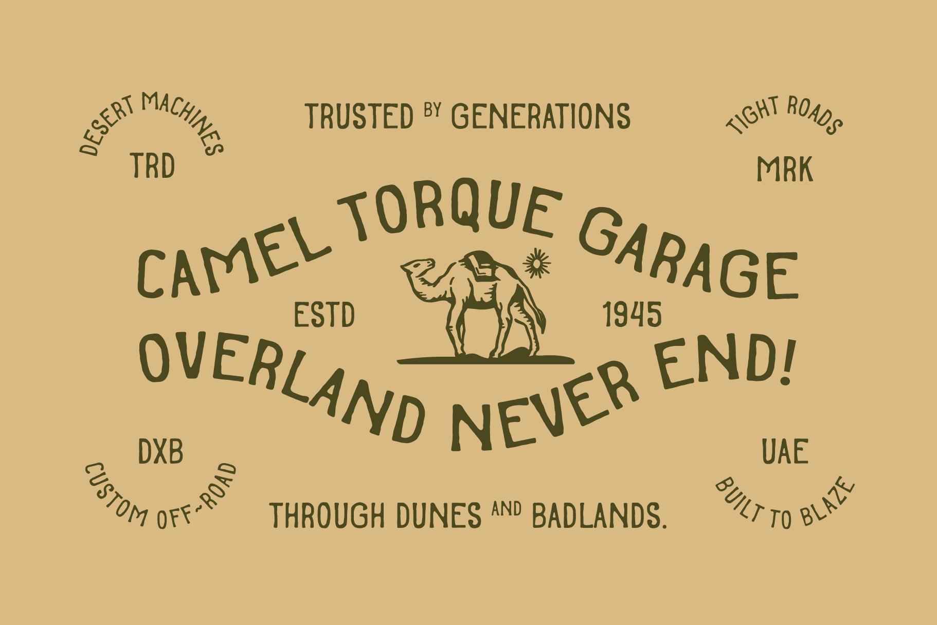 Camel Track - Rustic Vintage Font