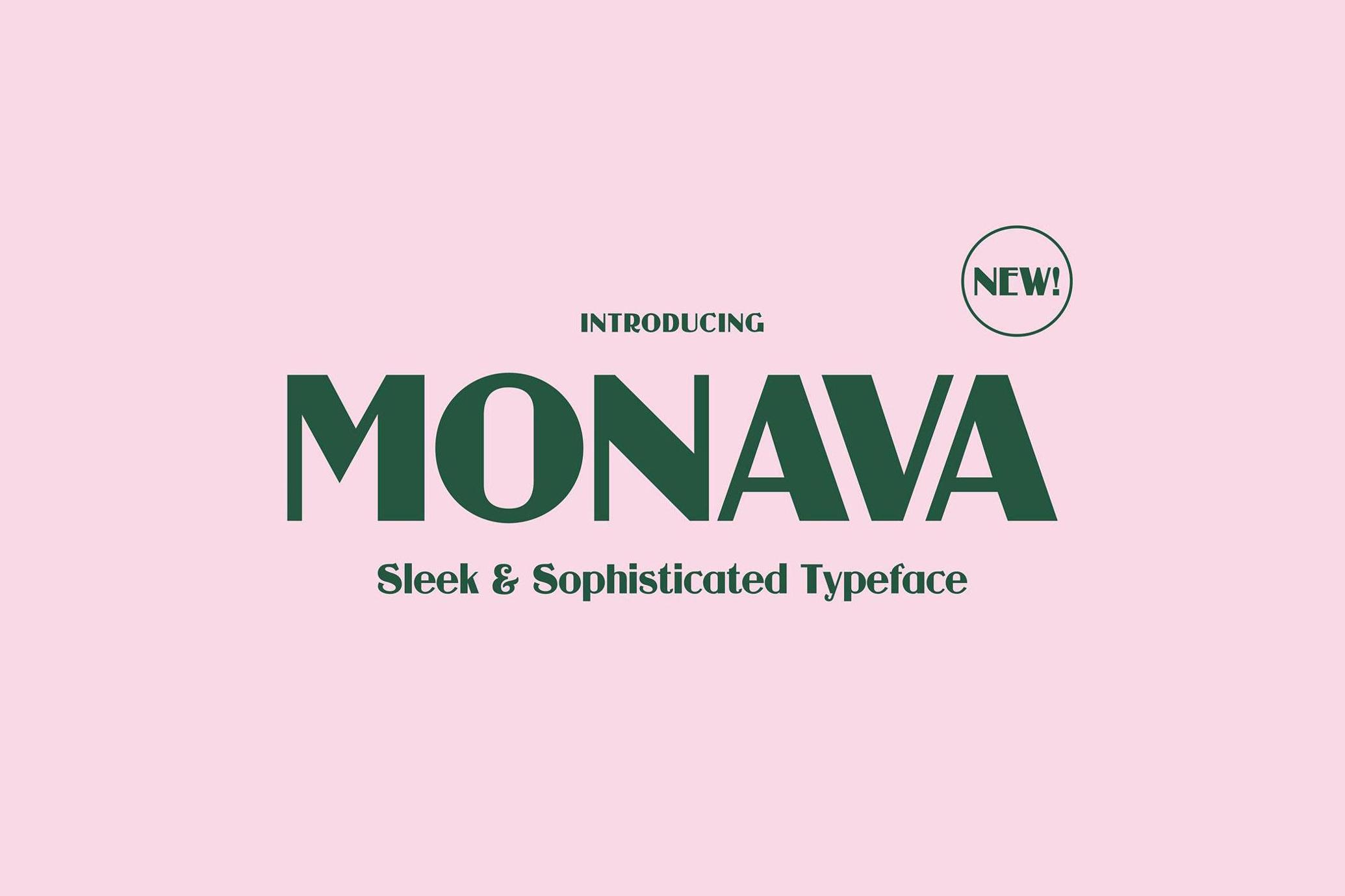 Monava - Sophisticated Typeface