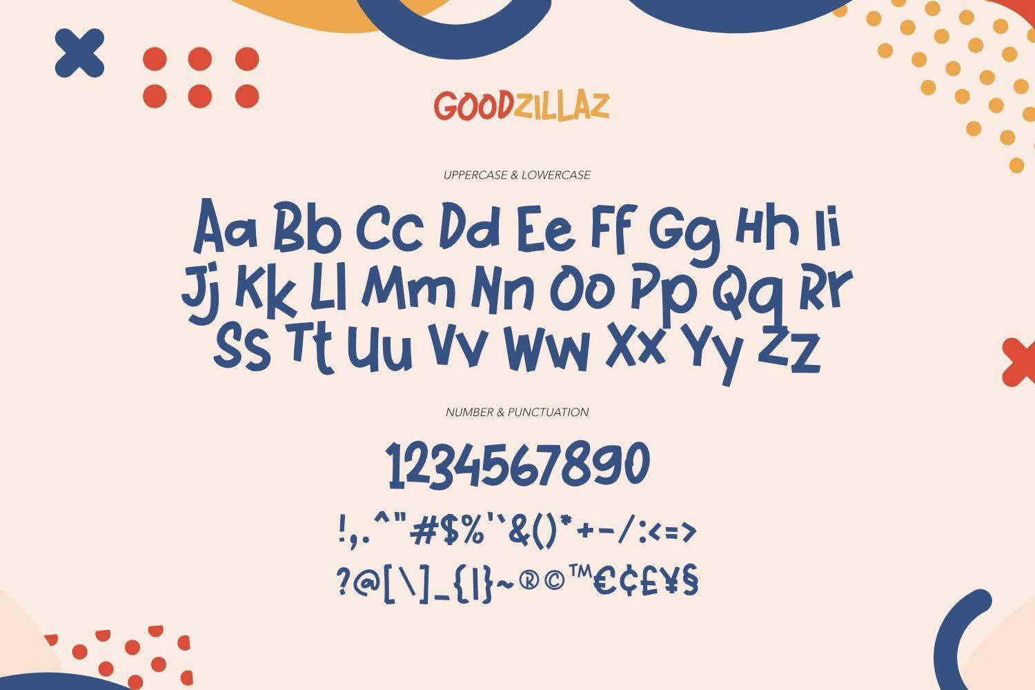 Goodzillaz - Kids Font