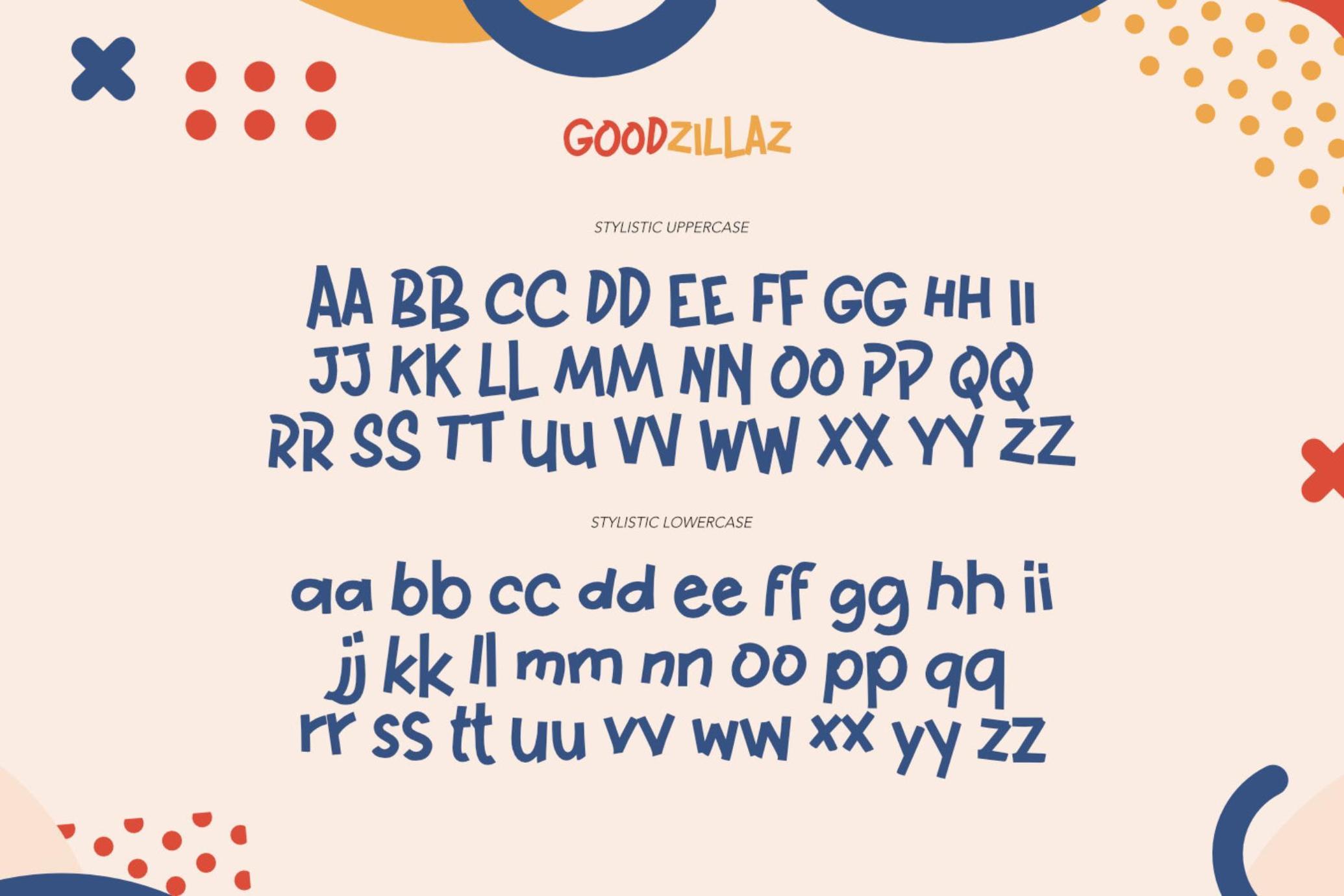 Goodzillaz - Kids Font