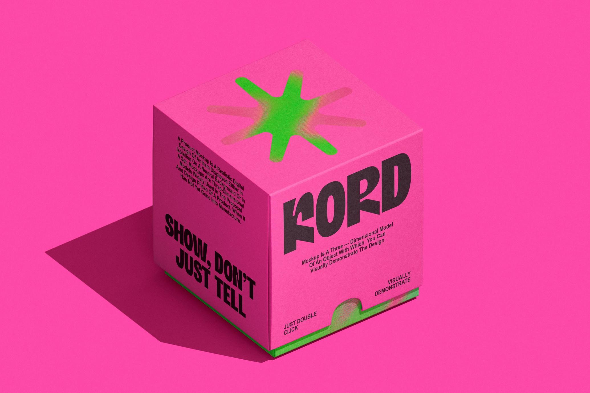 Paper Box Mockup