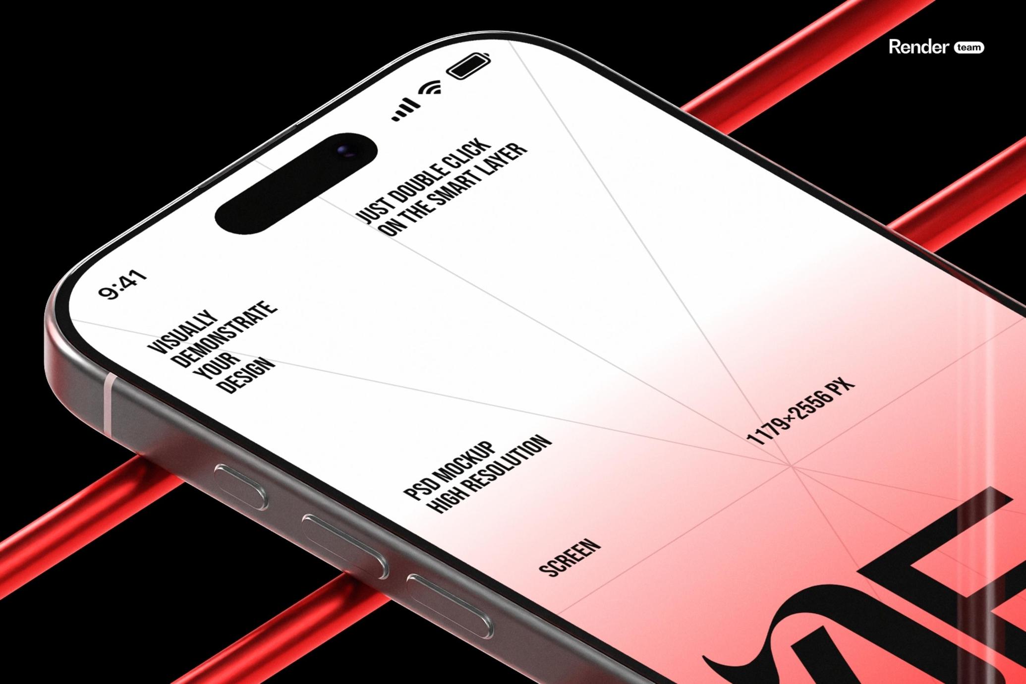 iPhone 16 Pro Mockup Set