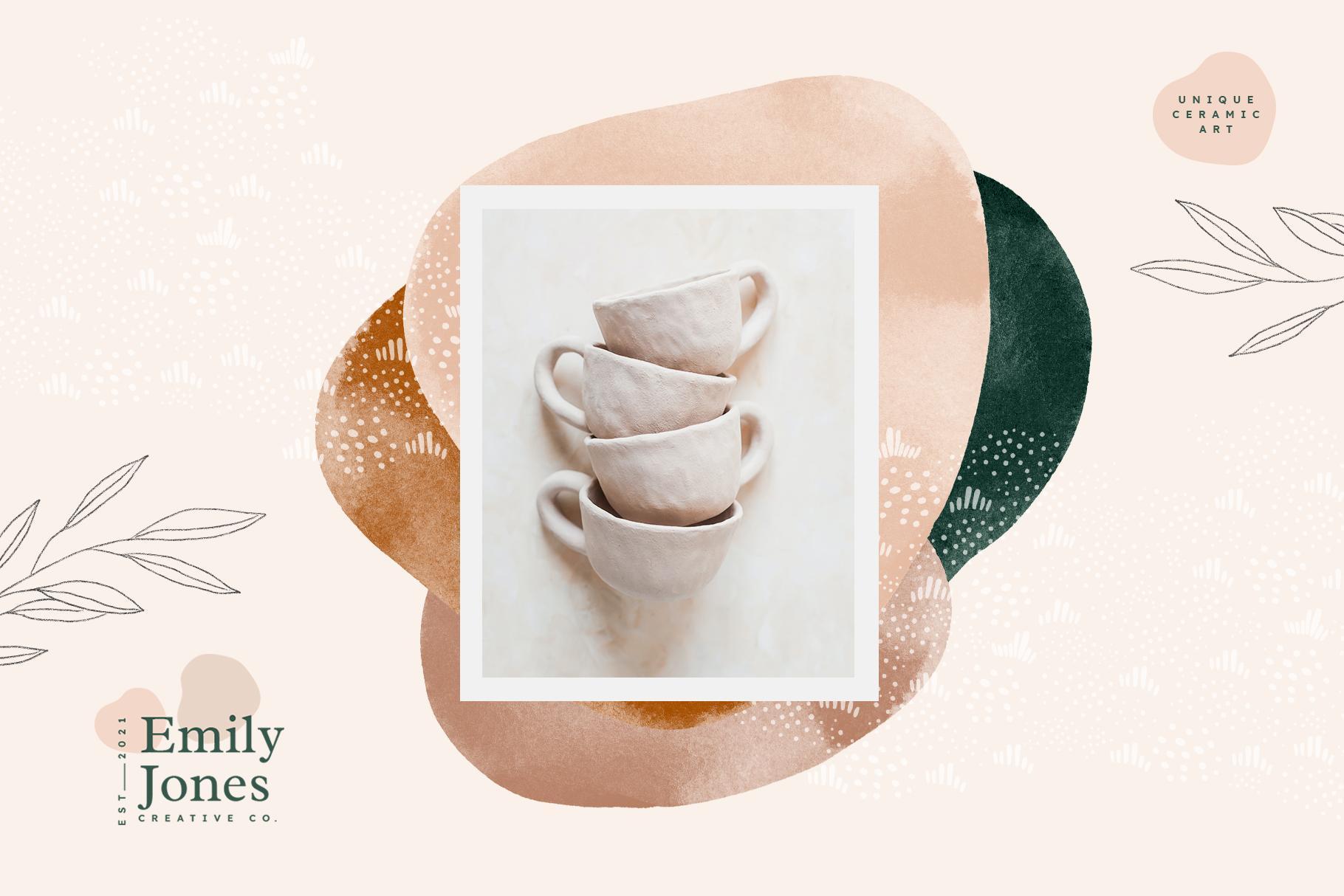 Earthy Abstract Shapes + Logos