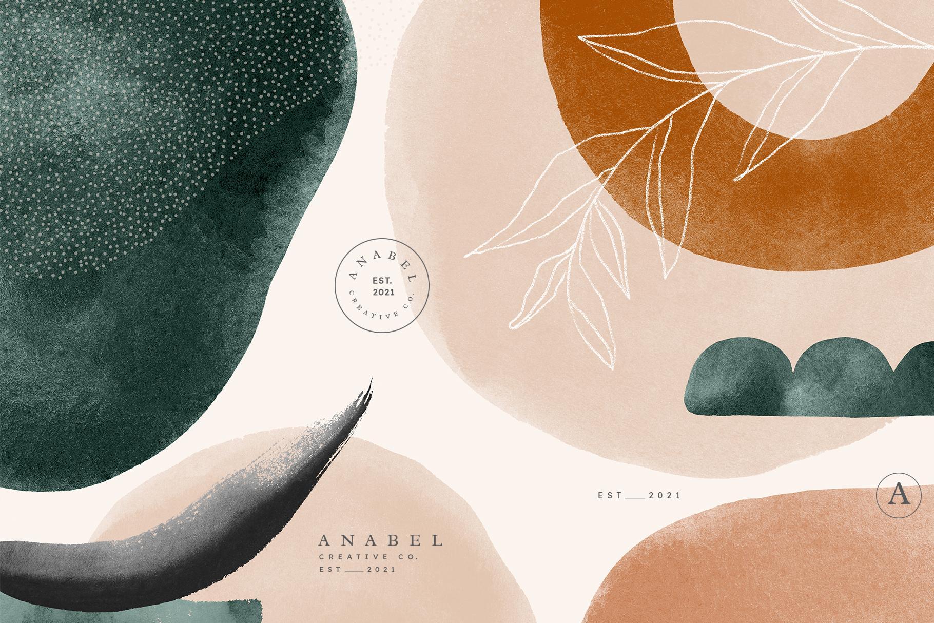 Earthy Abstract Shapes + Logos