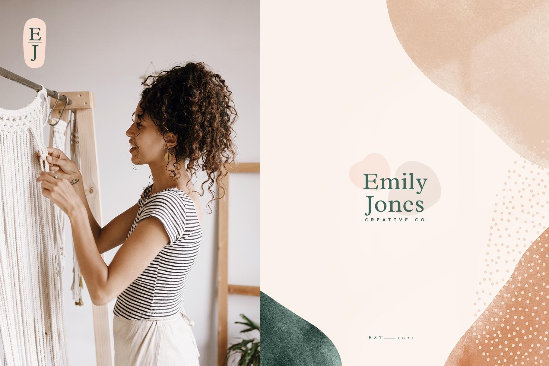 Earthy Abstract Shapes + Logos