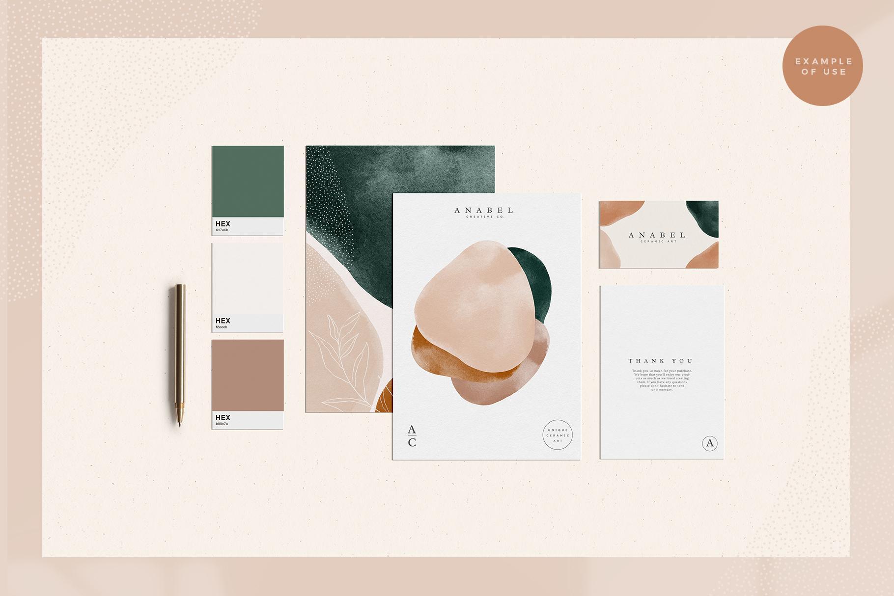 Earthy Abstract Shapes + Logos