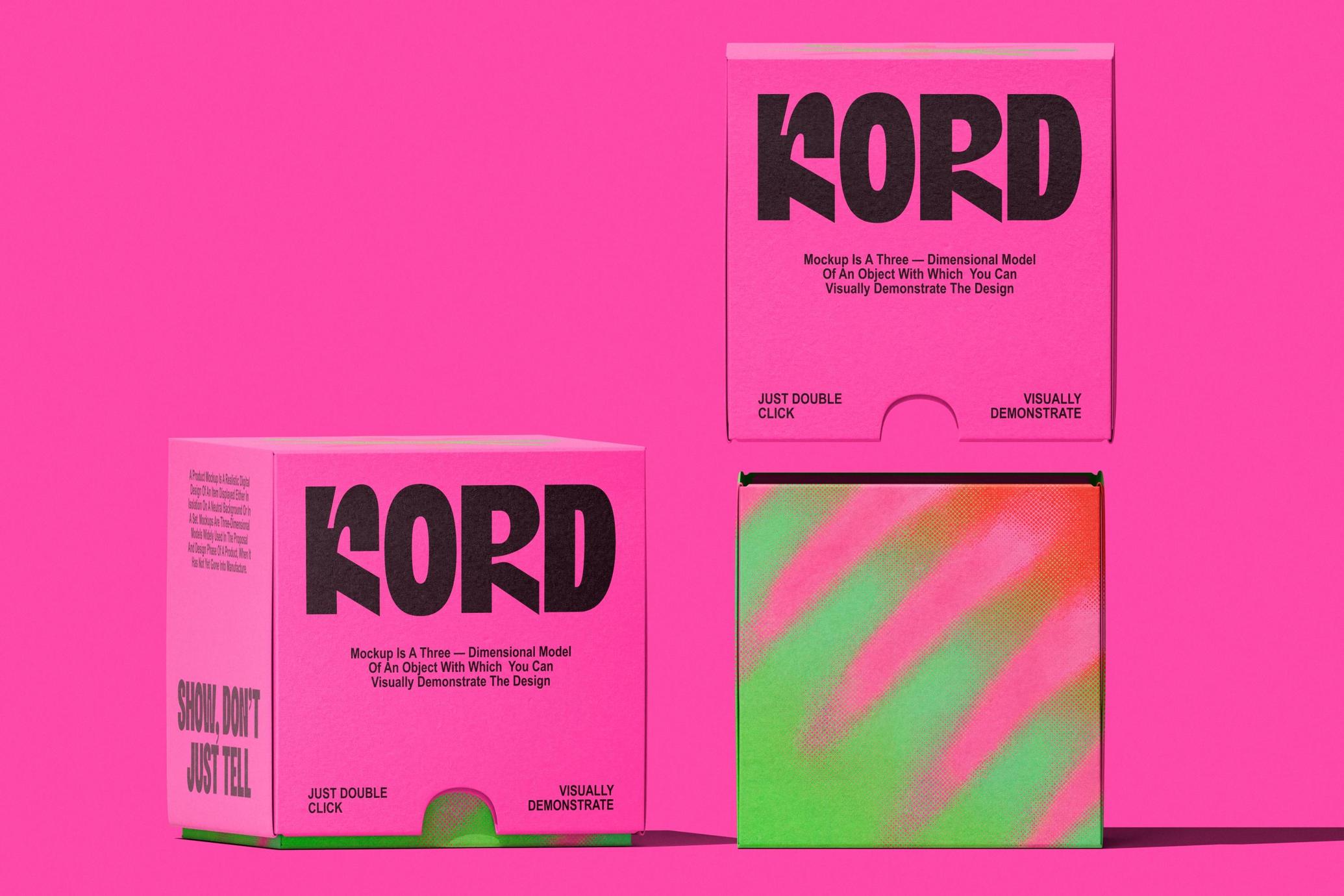 Paper Box Mockup