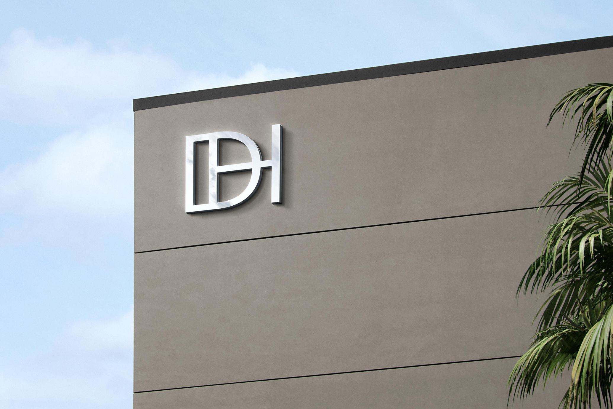 Commercial Facade Logo Mockup
