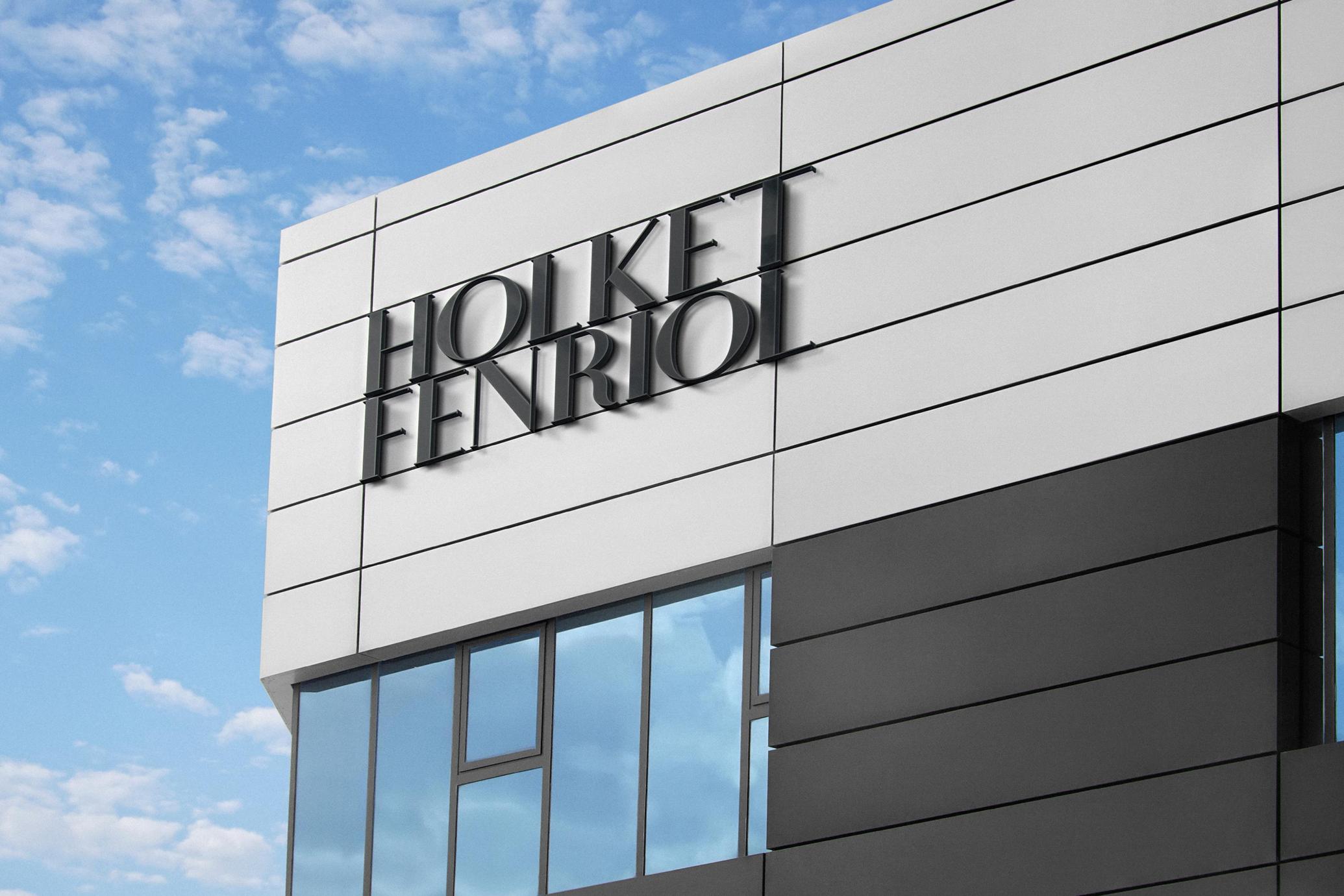 Industrial Panel Building Sign Mockup