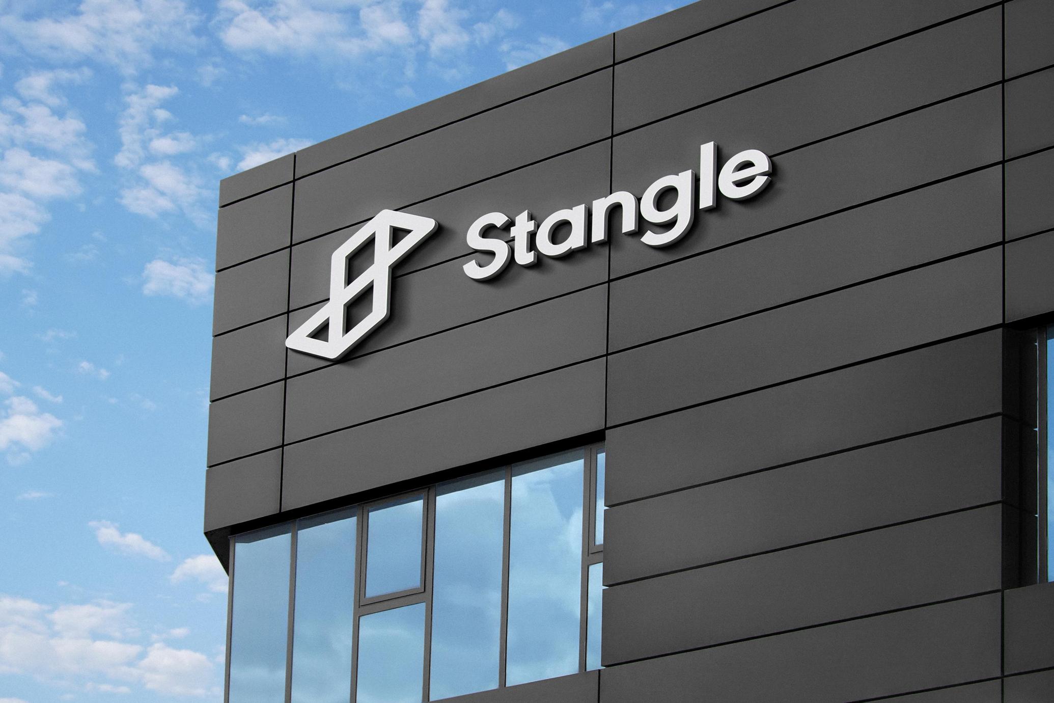 Industrial Panel Building Sign Mockup