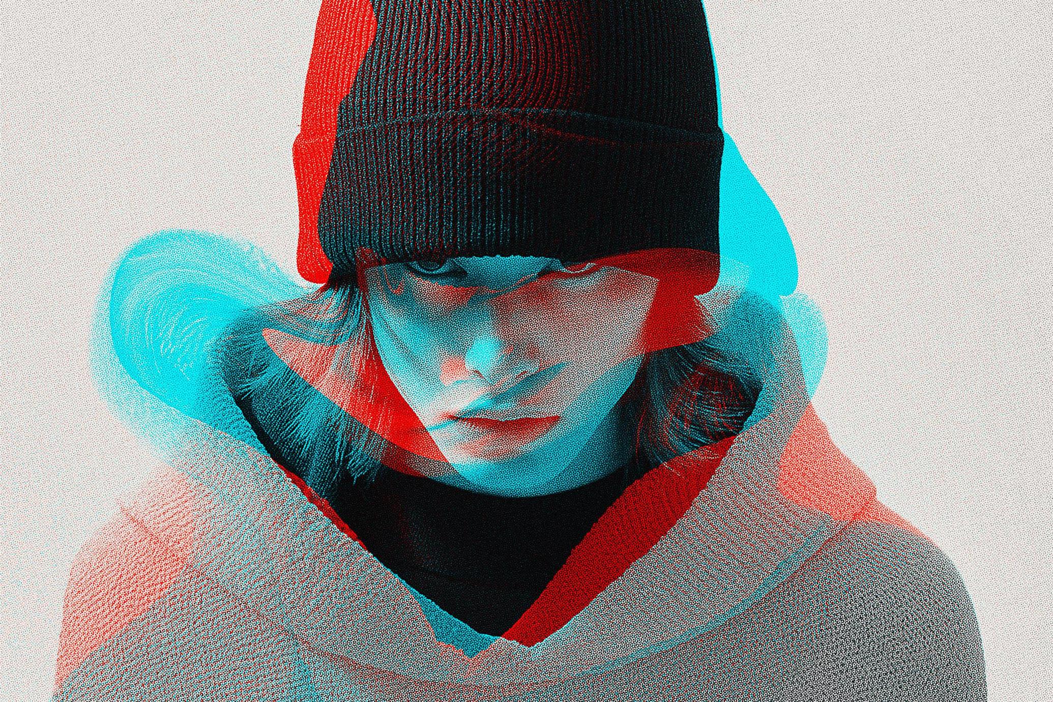 TV Glitch Flicker Photo Effect