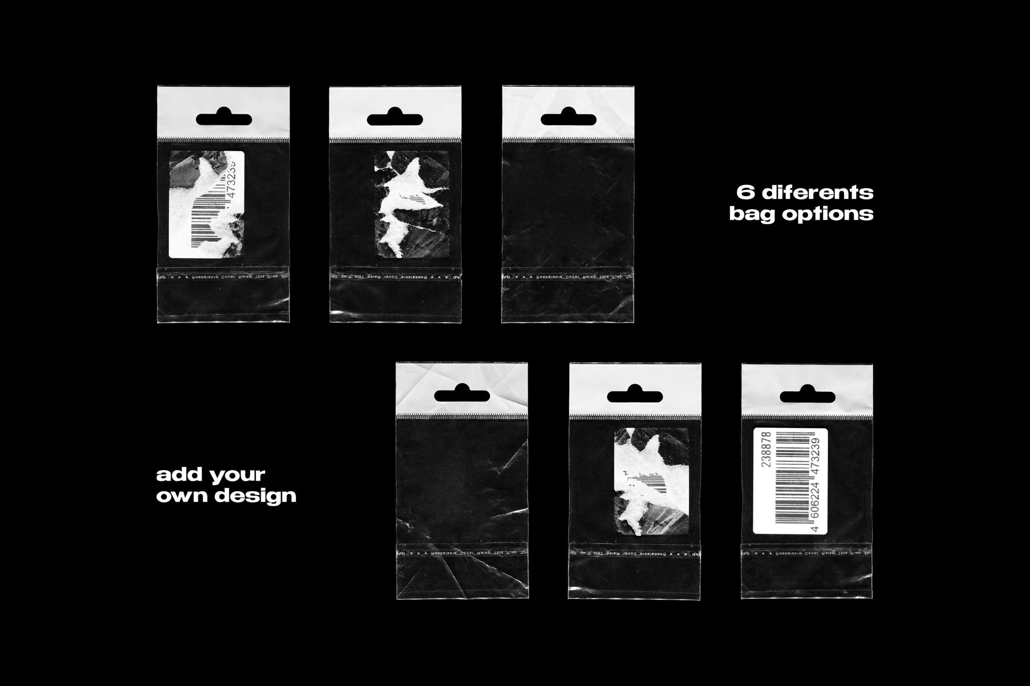 Hanging Plastic Bag Mockups