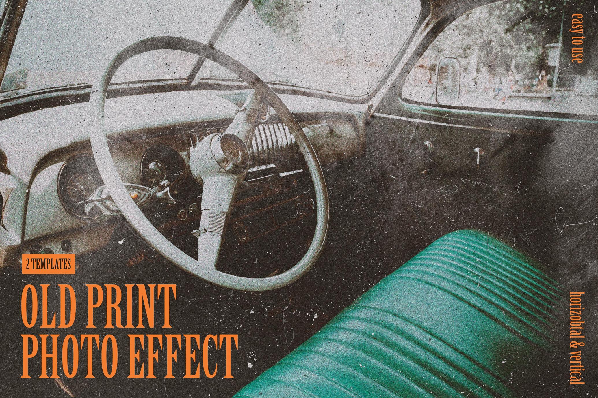 Old Printed Photo Effect