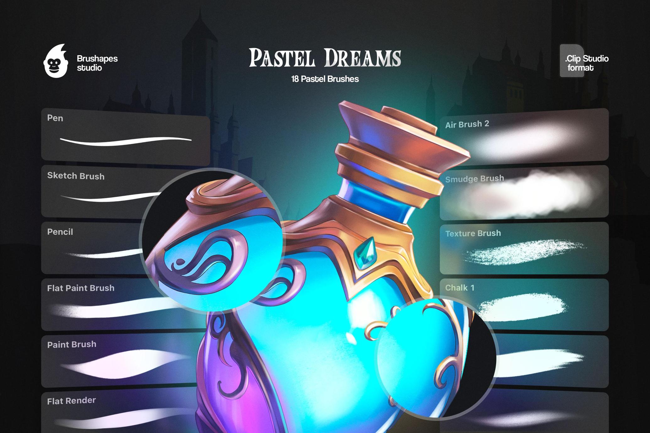 Pastel Dreams Clip Studio Brushes