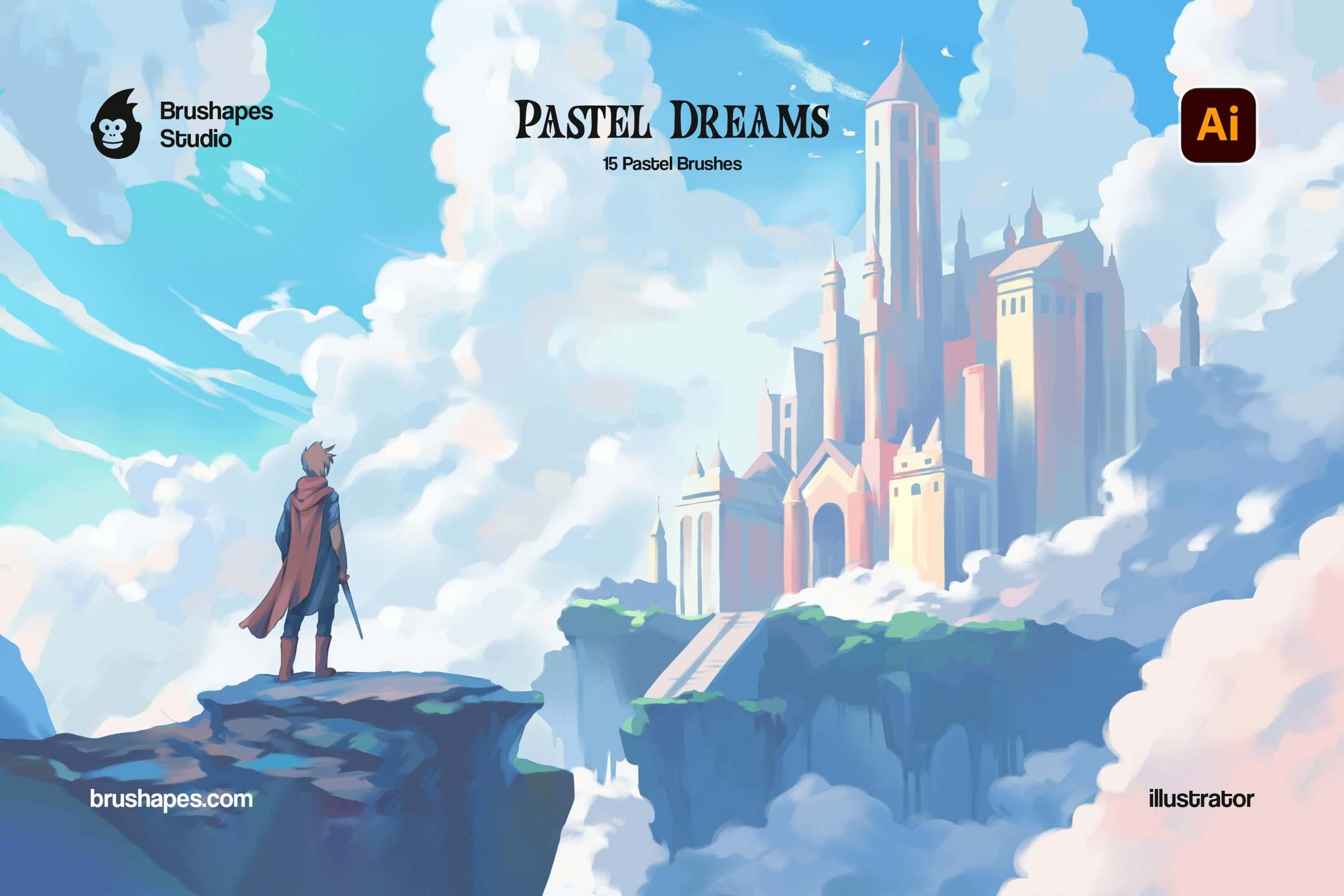 Pastel Dreams Illustrator Brushes