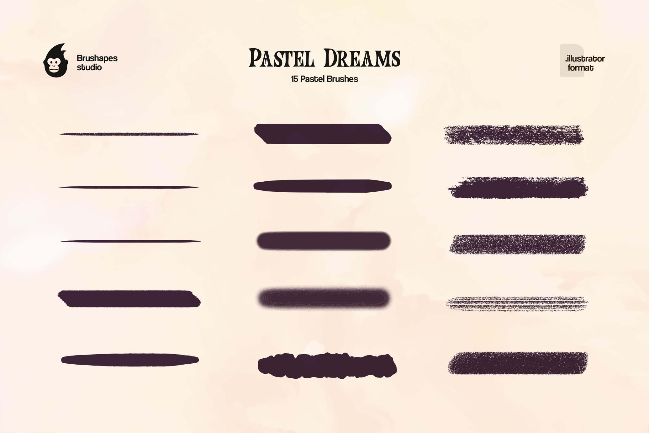 Pastel Dreams Illustrator Brushes