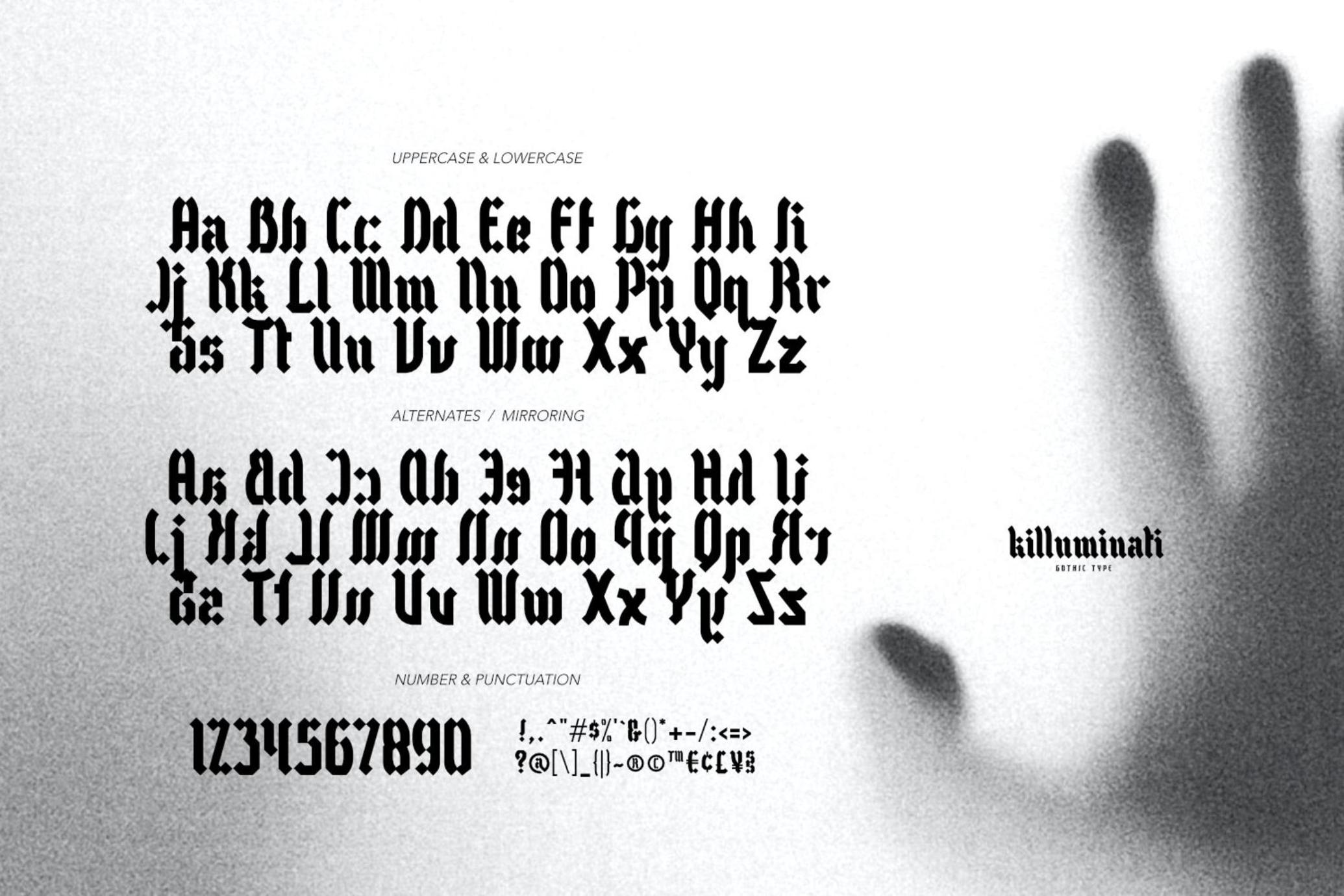 Killuminati - Gothic Font