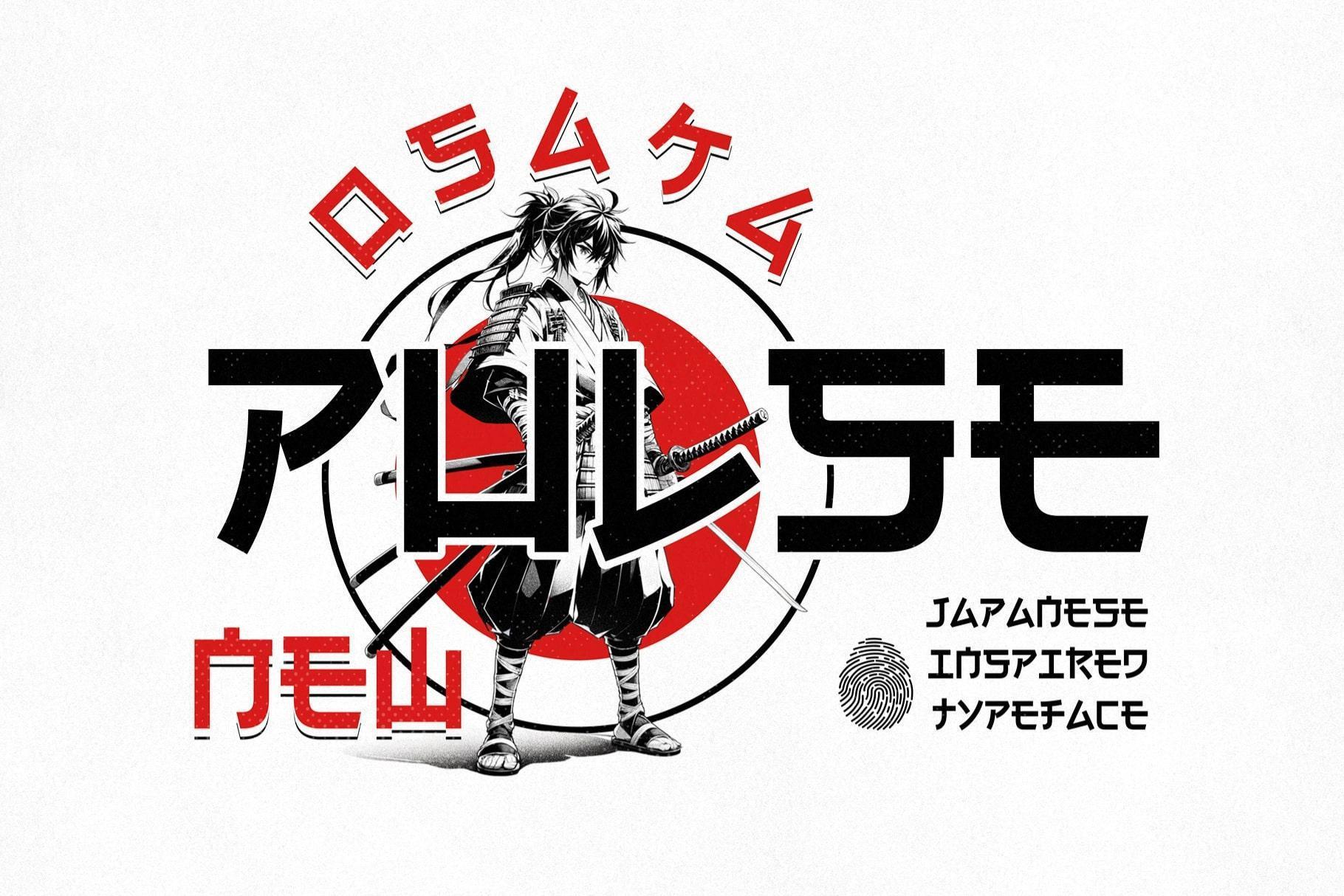 Osaka Pulse - Japanese Inspired Typeface