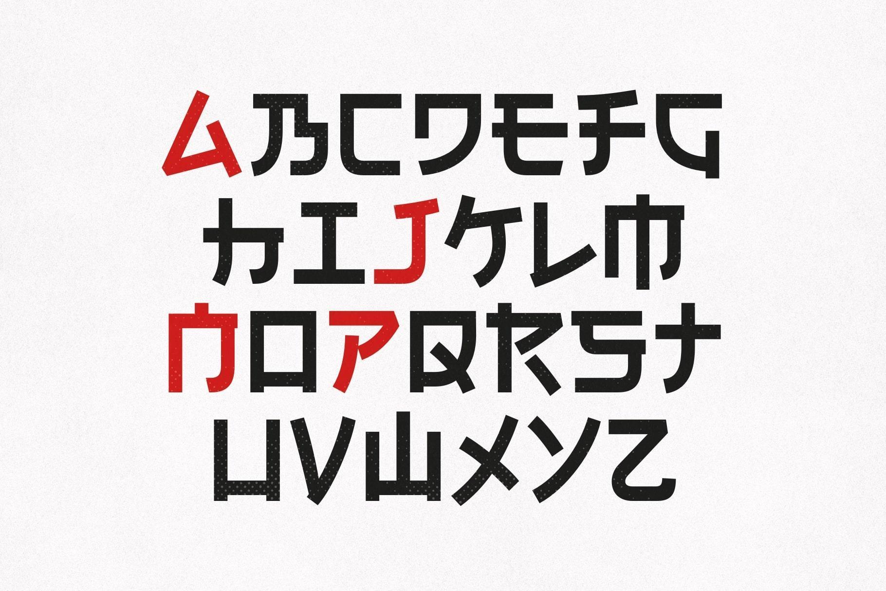 Osaka Pulse - Japanese Inspired Typeface