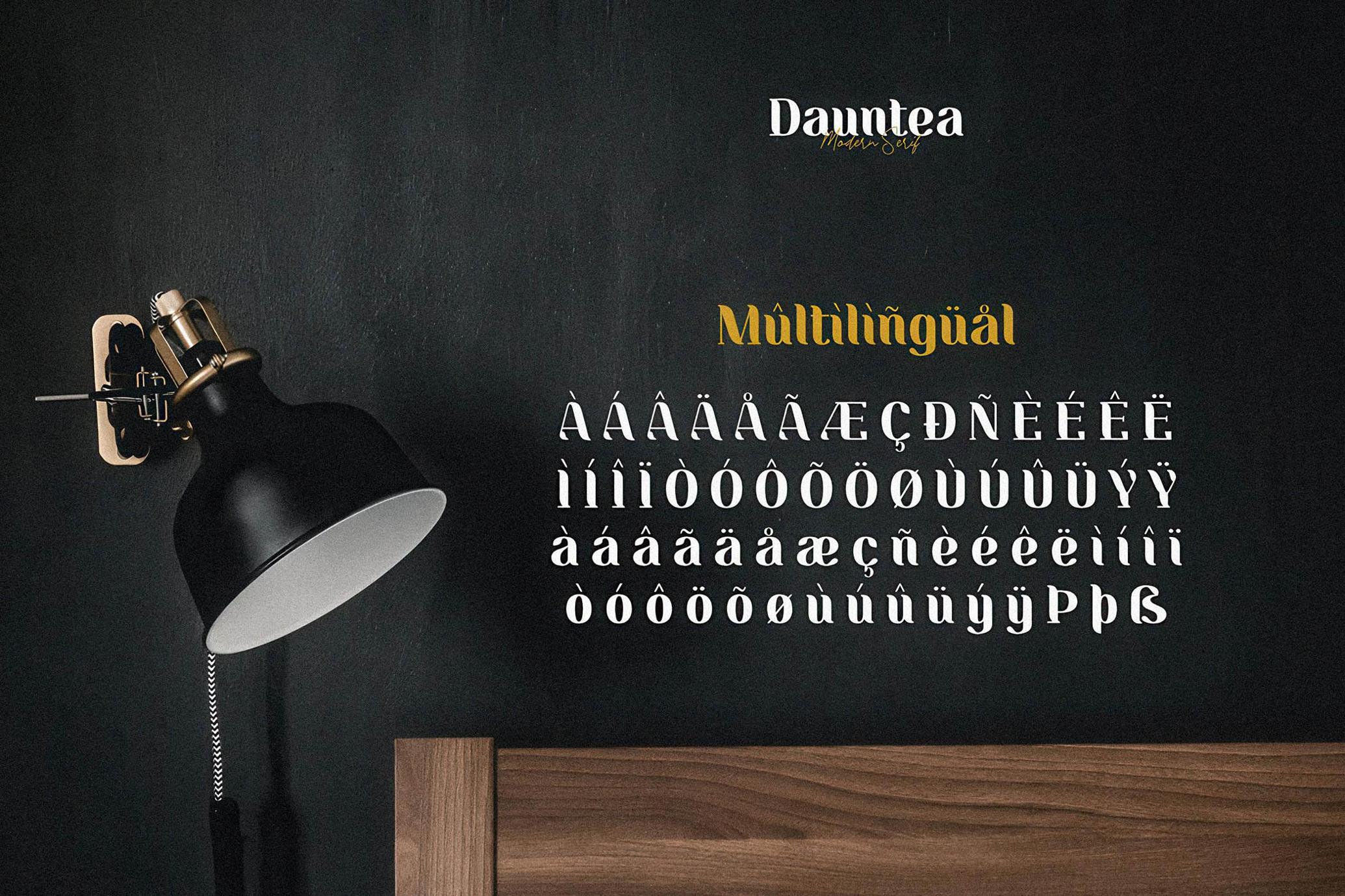 Dauntea - Modern Serif Font