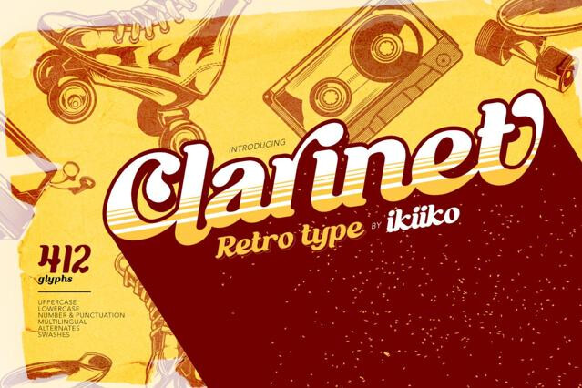 Clarinet - Retro Font