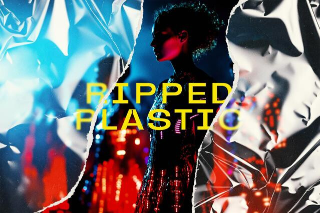 Ripped Plastic Photo Effect