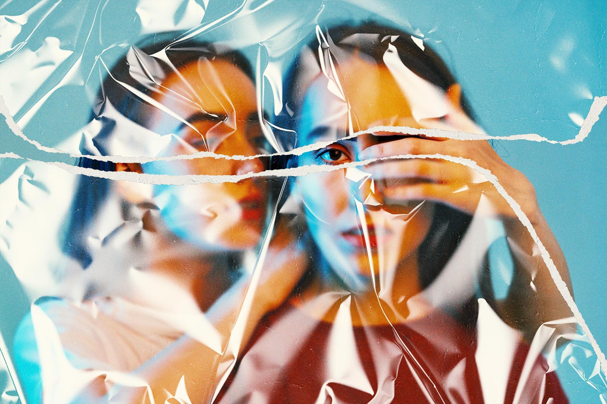 Ripped Plastic Photo Effect