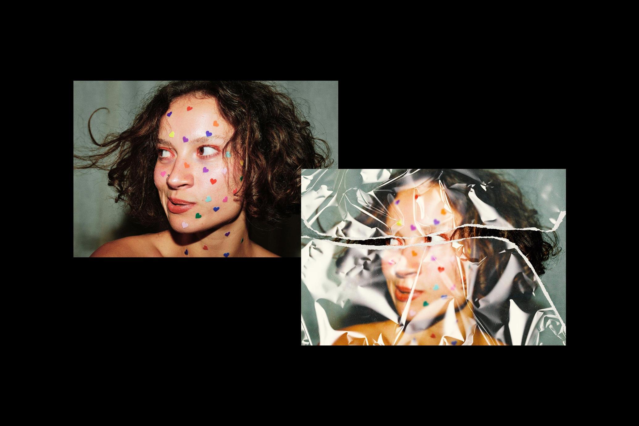 Ripped Plastic Photo Effect