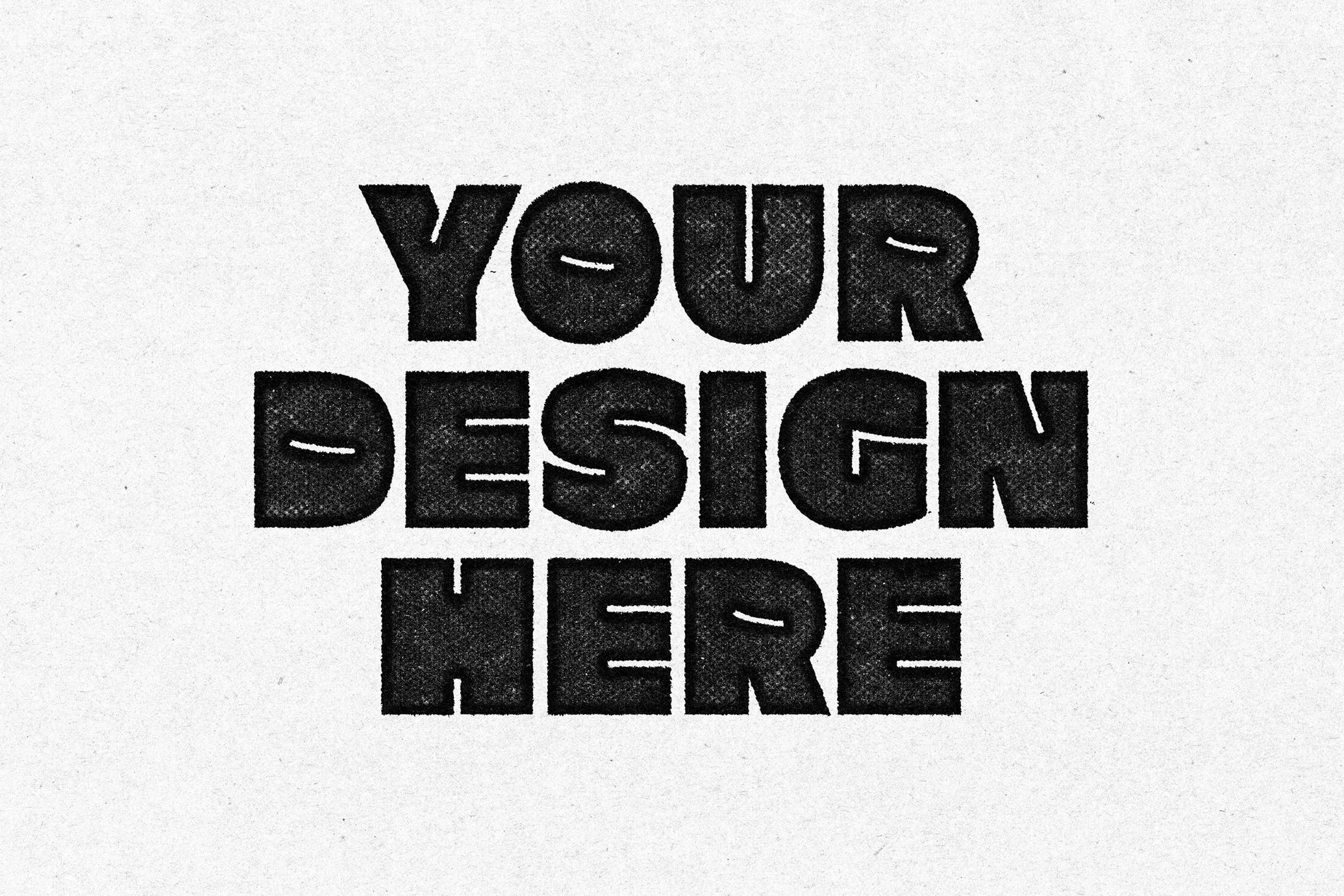 Stamp Print Effect
