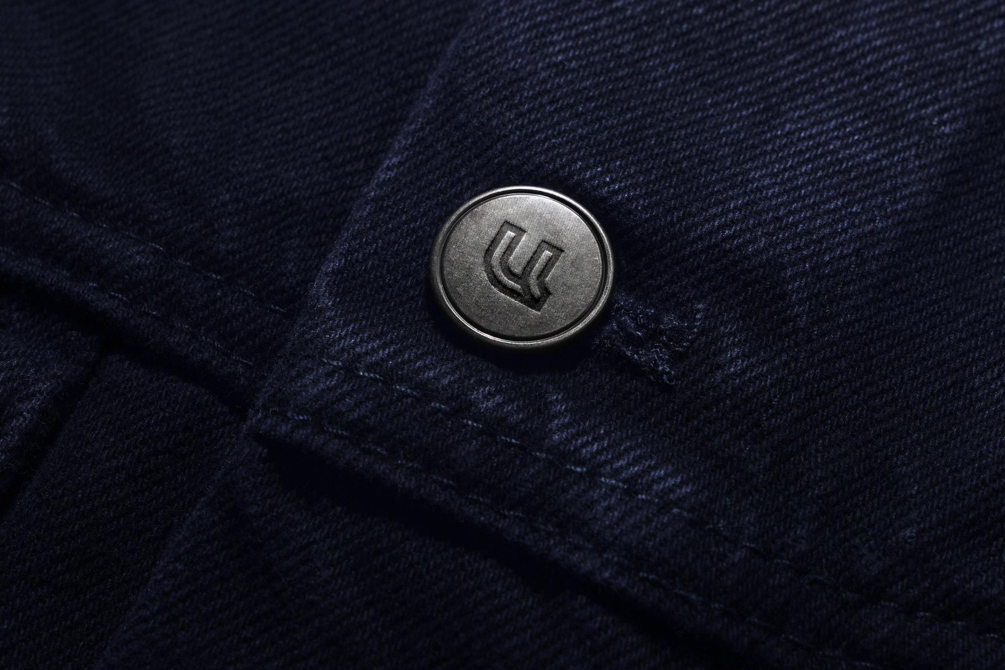 Denim Brand Button Mockup