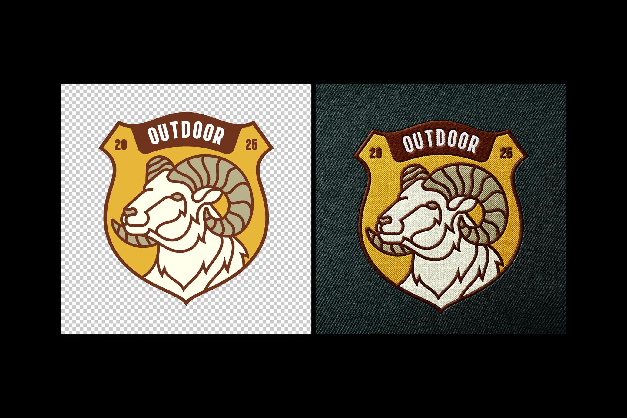 Patch Embroidery Logo Mockup