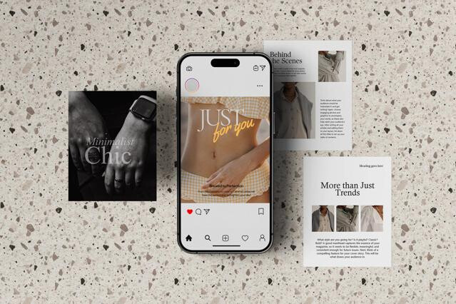 Editorial Post Layout with Phone Mockup