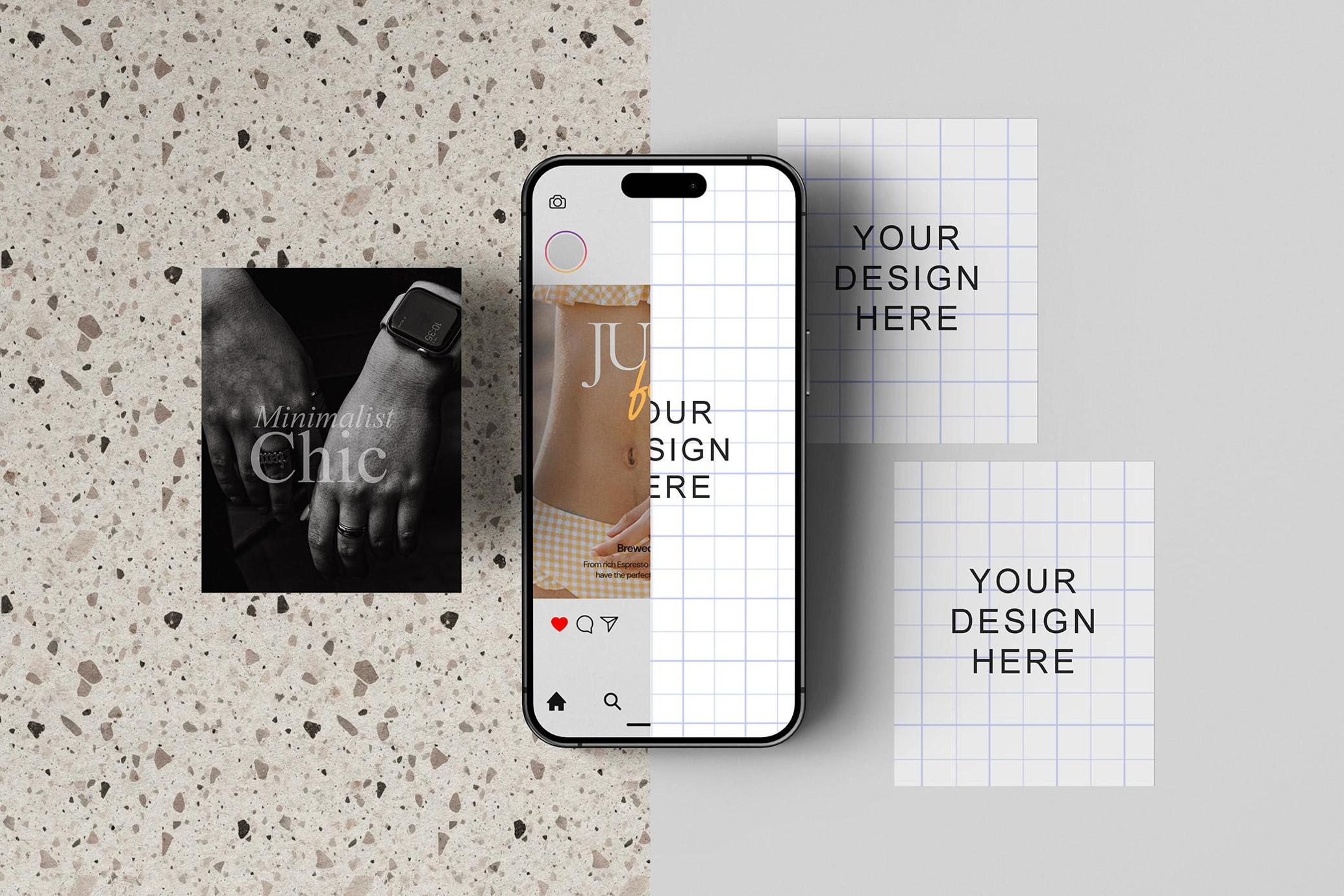 Editorial Post Layout with Phone Mockup