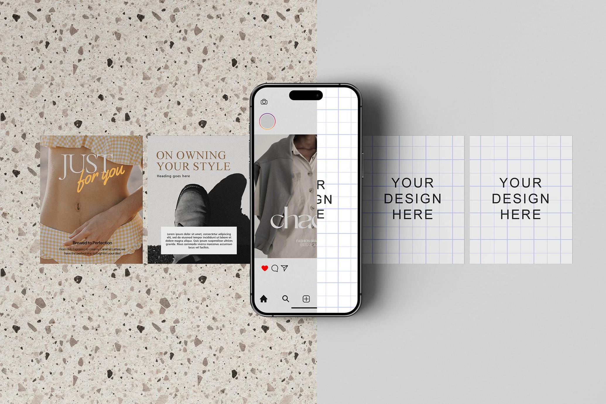 IG Feed & Post Mockup