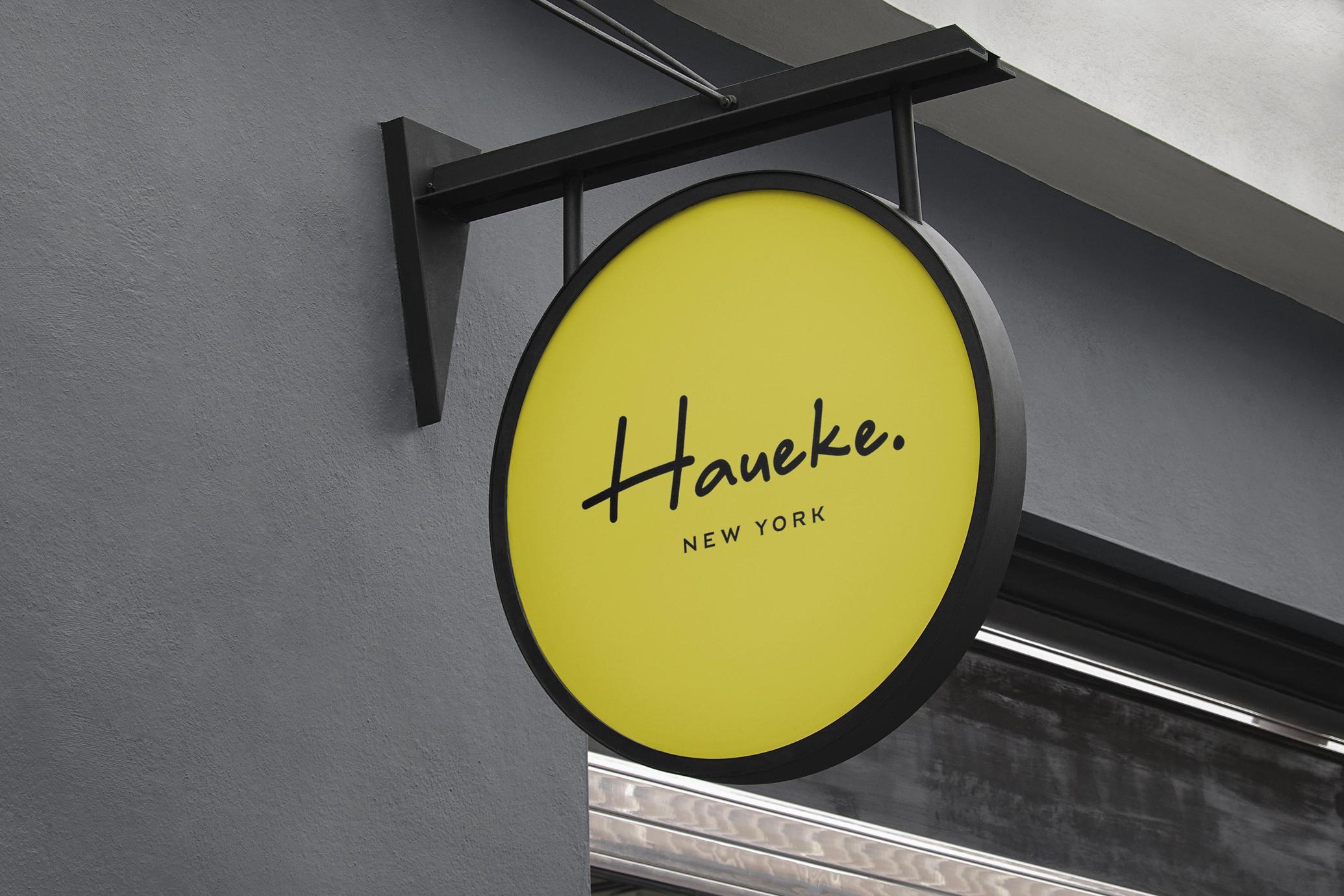 Round Hanging Sign Mockup