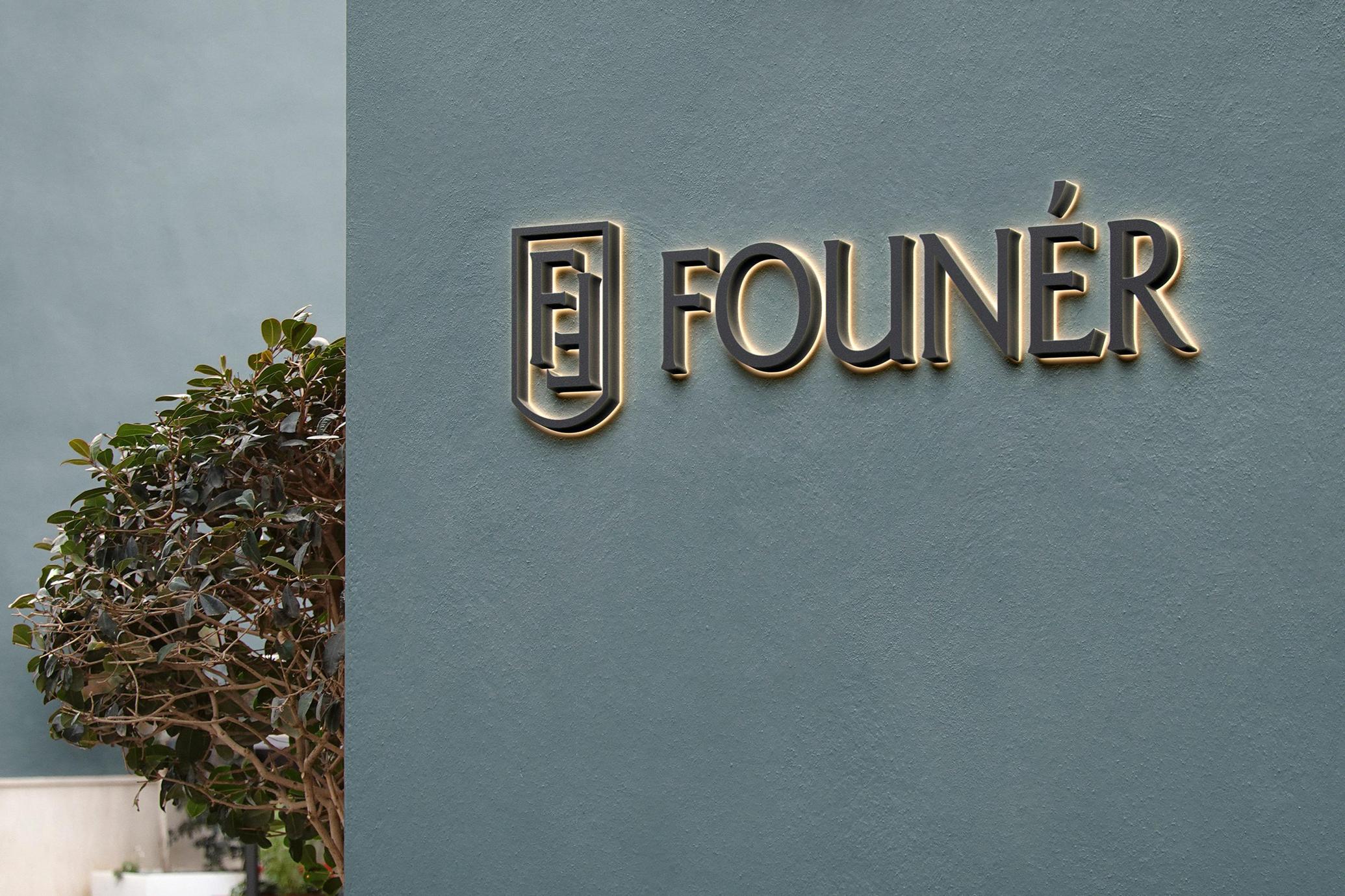 Stone Wall Letter Sign Mockup